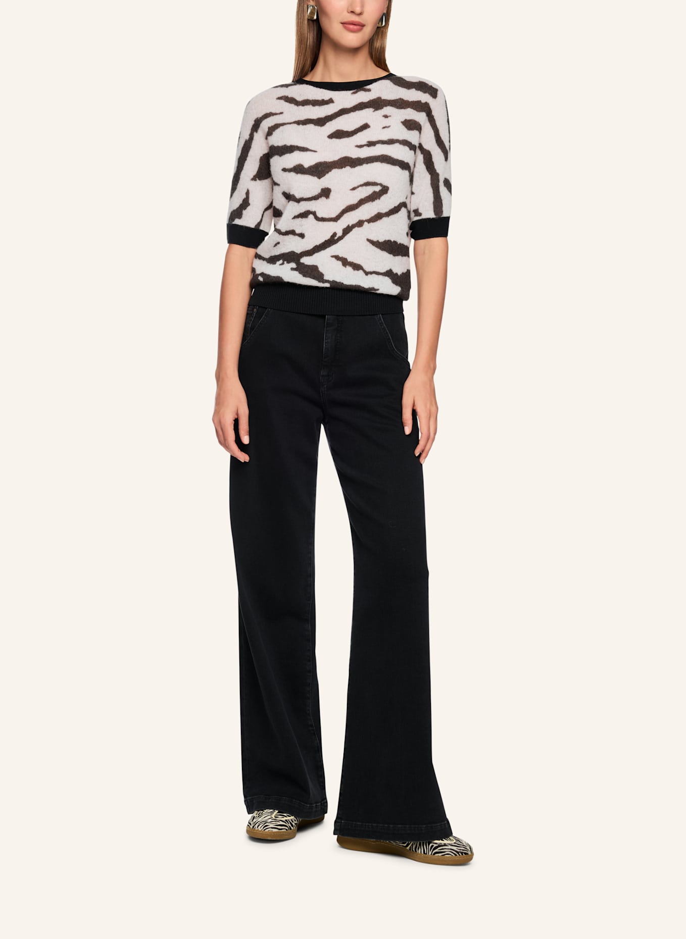 MARC CAIN Pullover: BEIGE