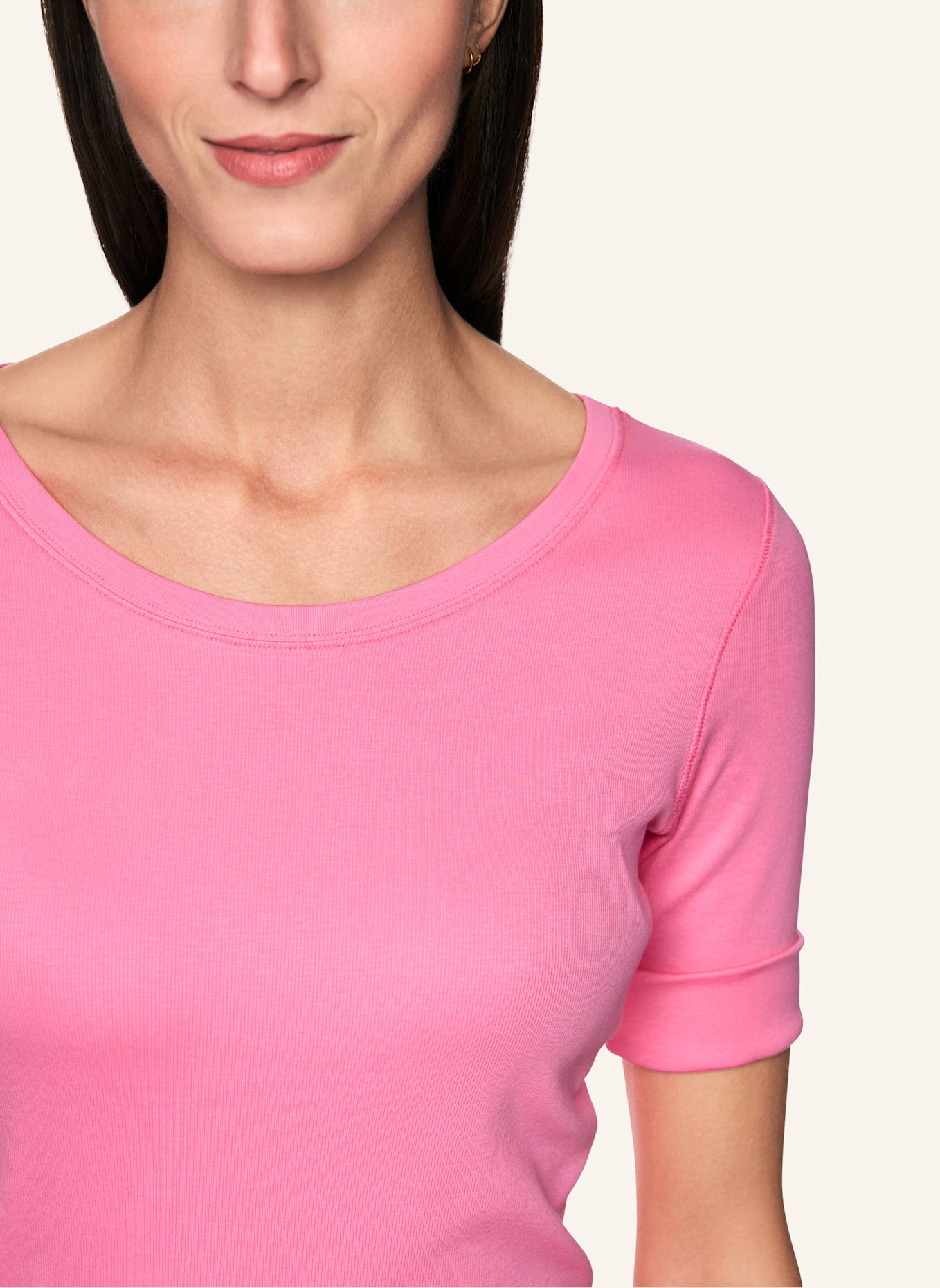 MARC CAIN Shirt mit 3/4-Arm: PINK