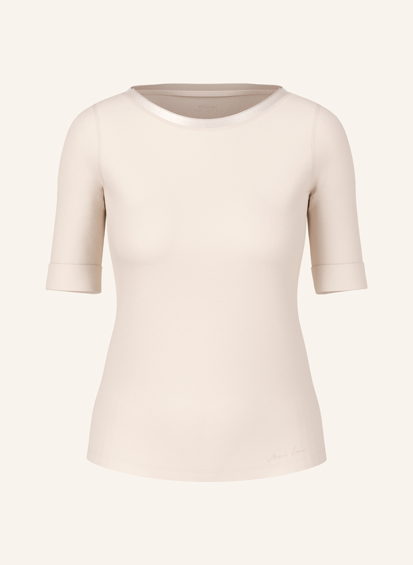MARC CAIN Shirt mit 3/4-Arm: CREME