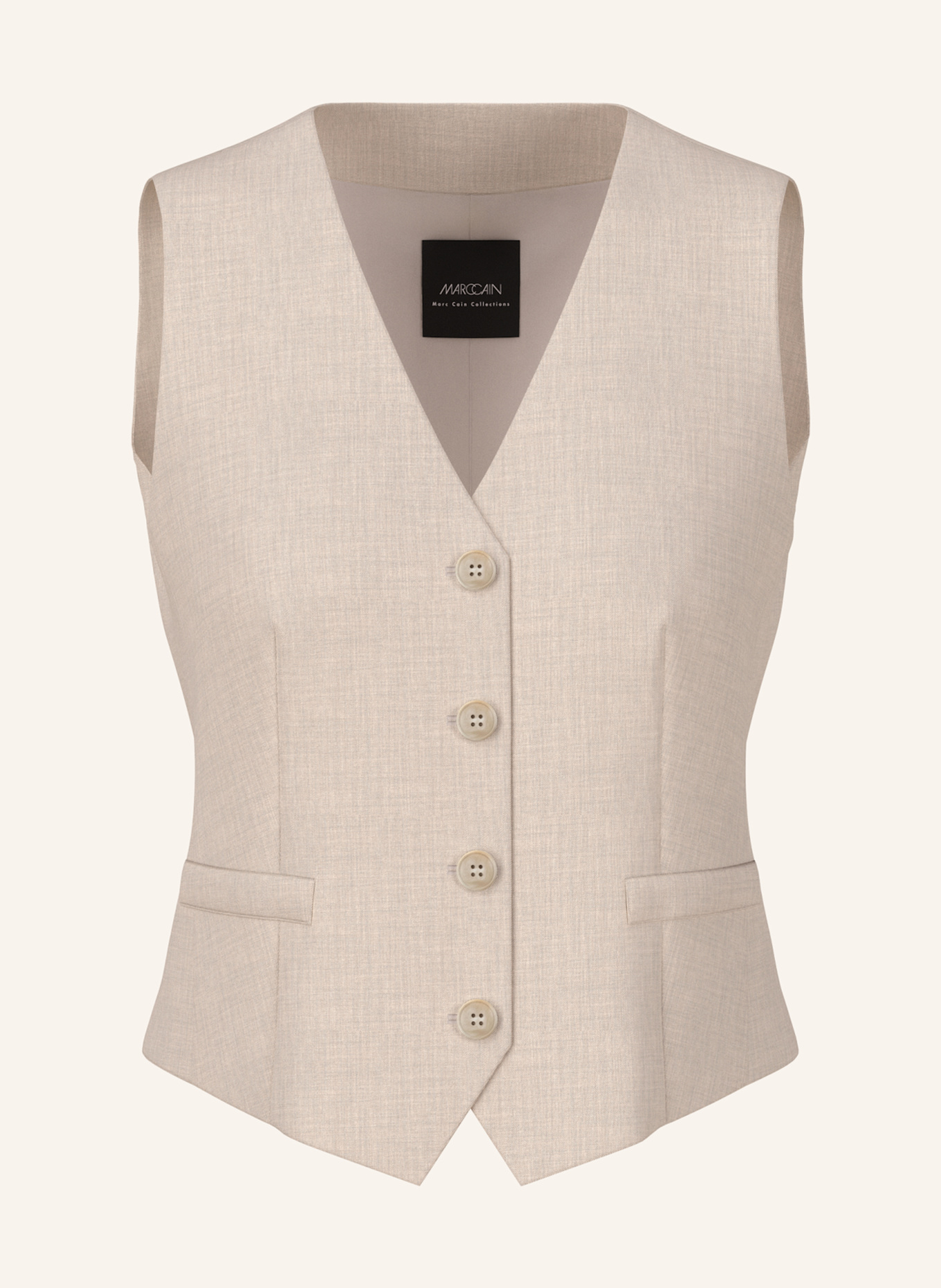 MARC CAIN Blazerweste: CREME