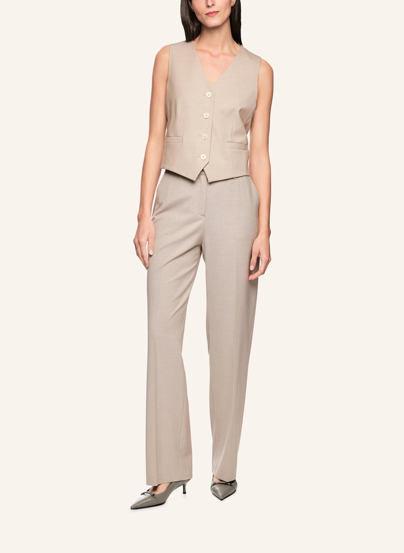 MARC CAIN Blazerweste: CREME