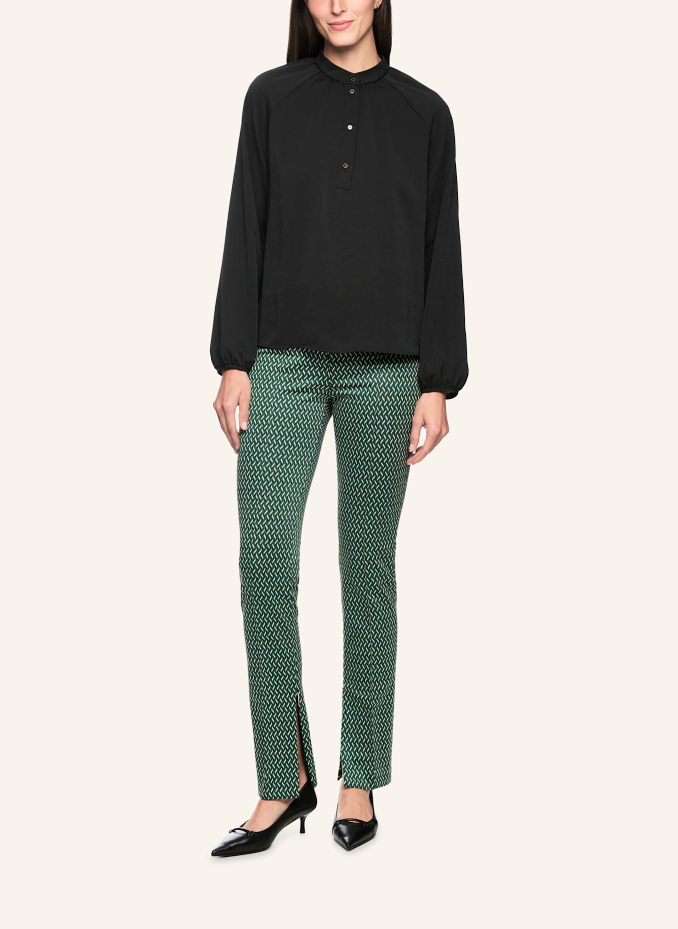 MARC CAIN Blusenshirt: SCHWARZ