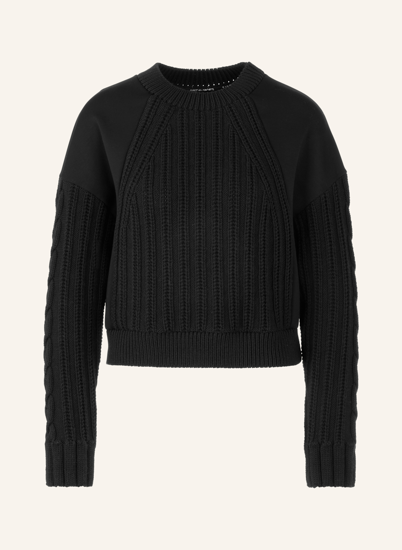 MARC CAIN Pullover: SCHWARZ