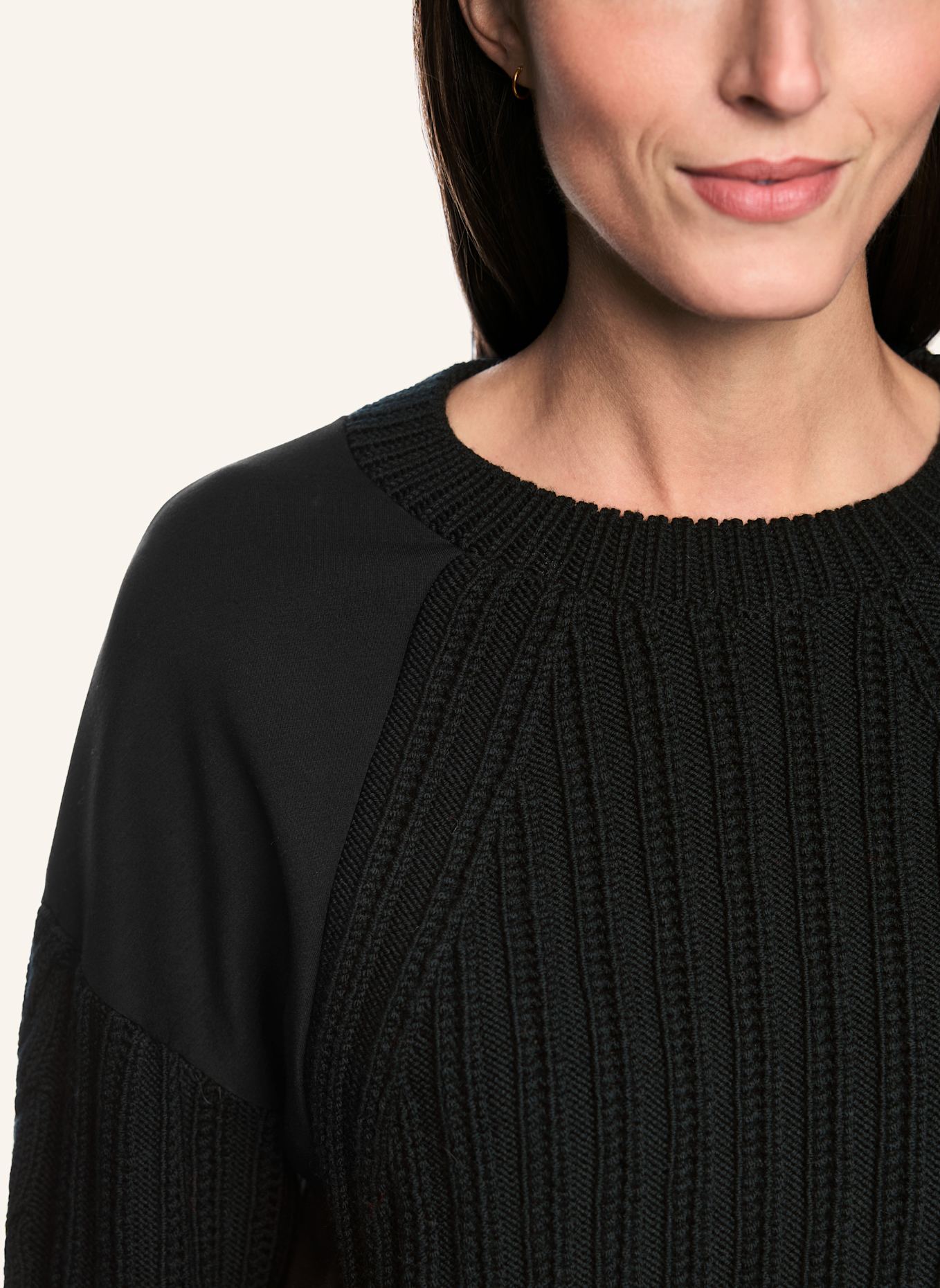 MARC CAIN Pullover: SCHWARZ
