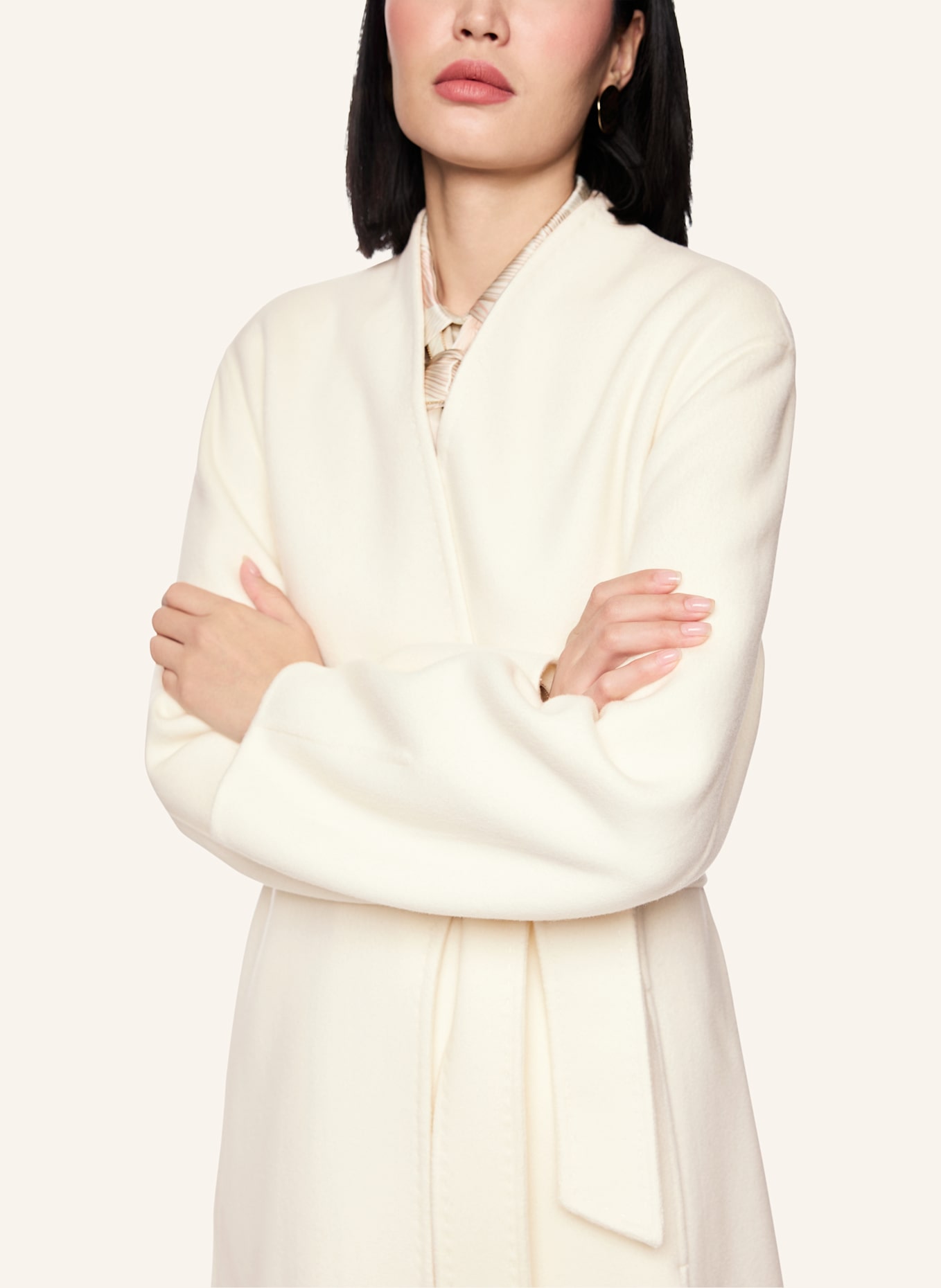 MARC CAIN Mantel: WEISS/ CREME