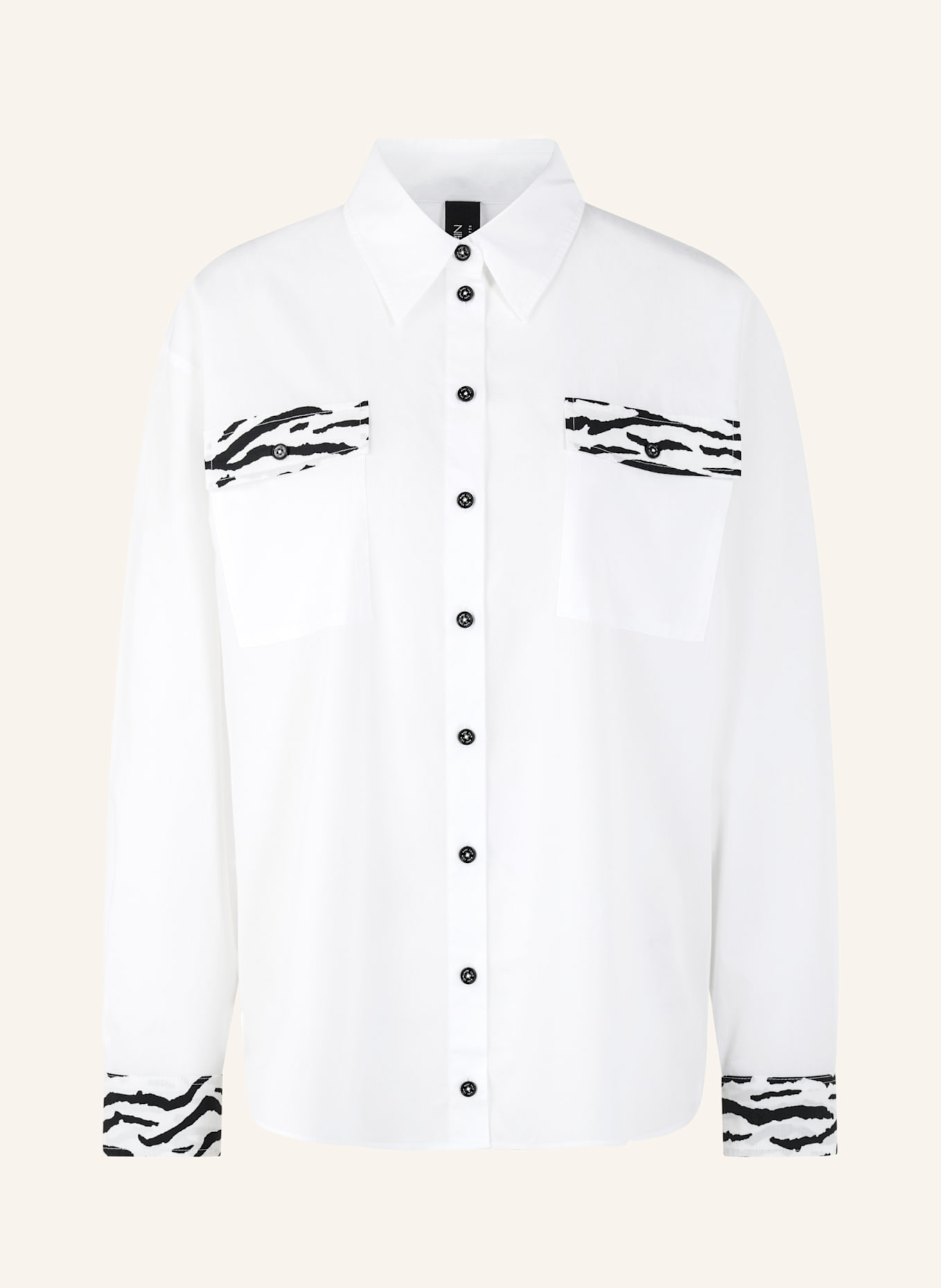 MARC CAIN Bluse: WEISS