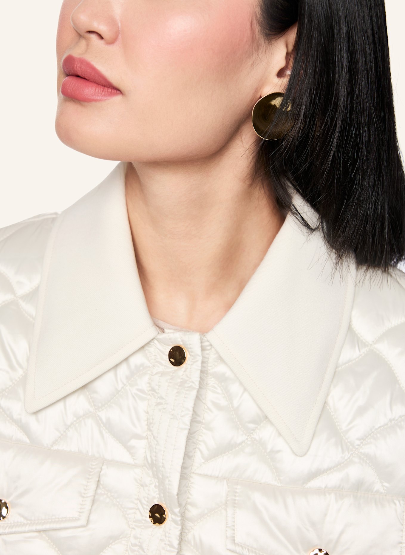 MARC CAIN Outdoor-Jacke: WEISS/ CREME