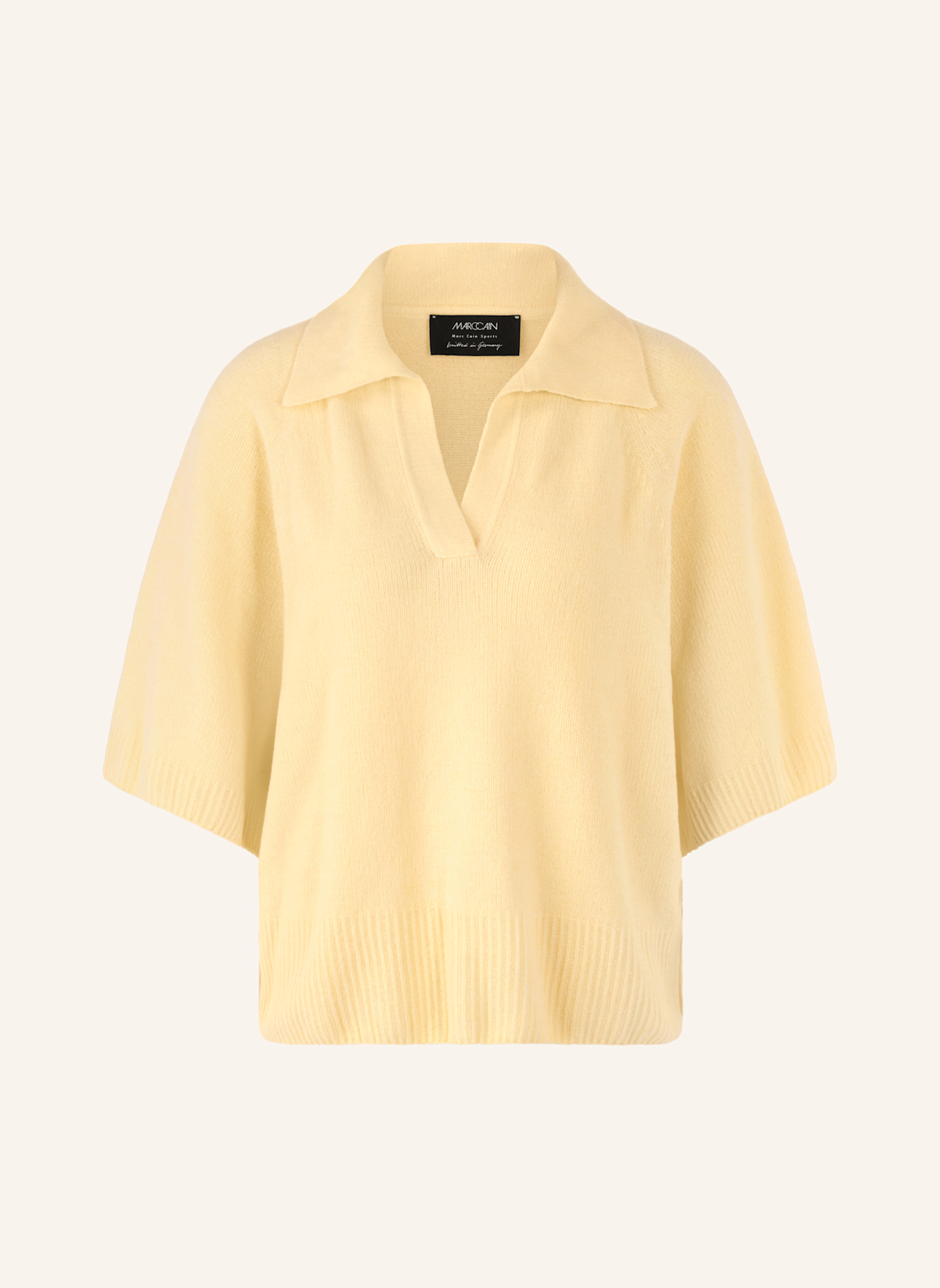 MARC CAIN Poloshirt: CREME