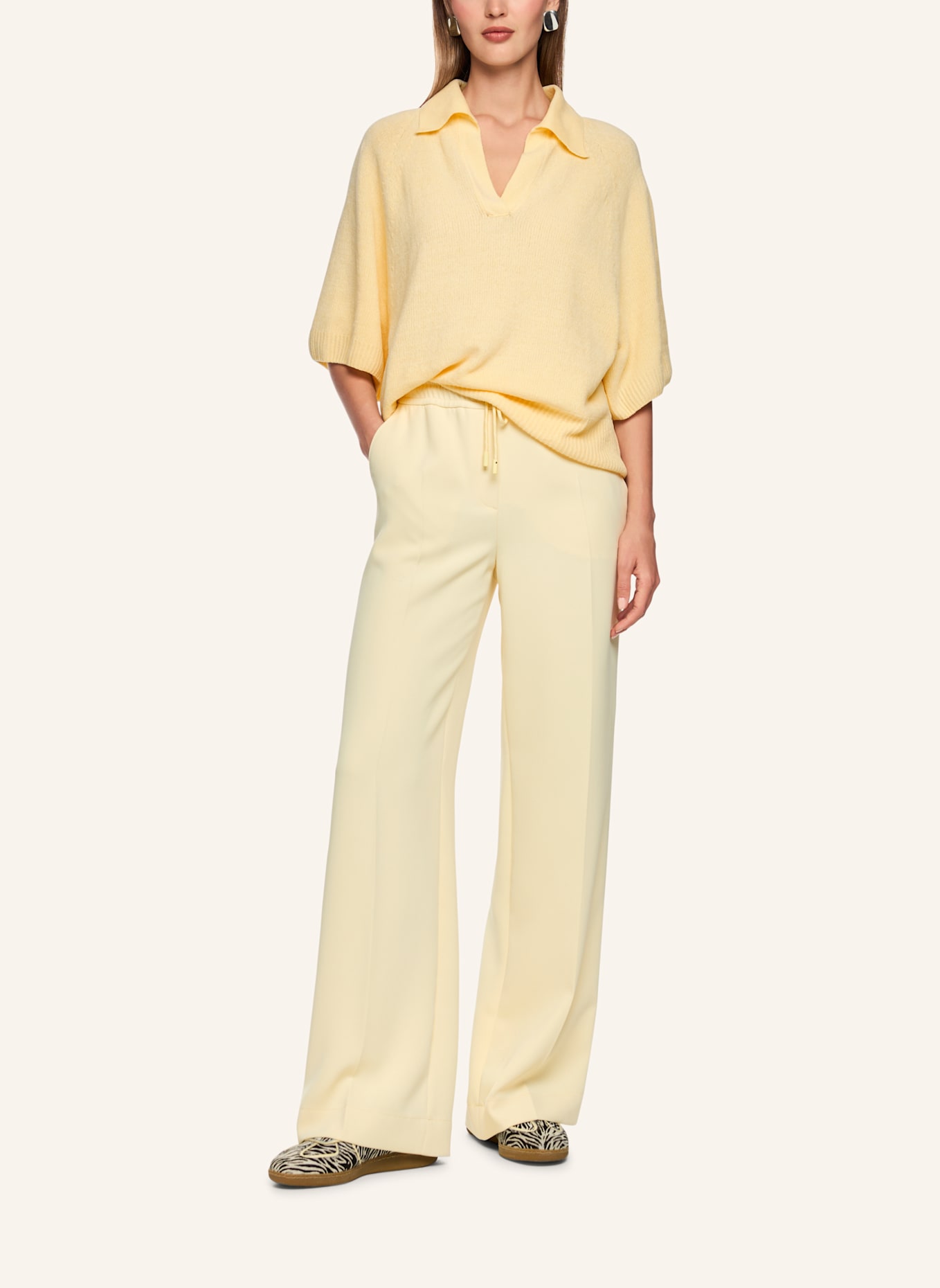 MARC CAIN Poloshirt: CREME