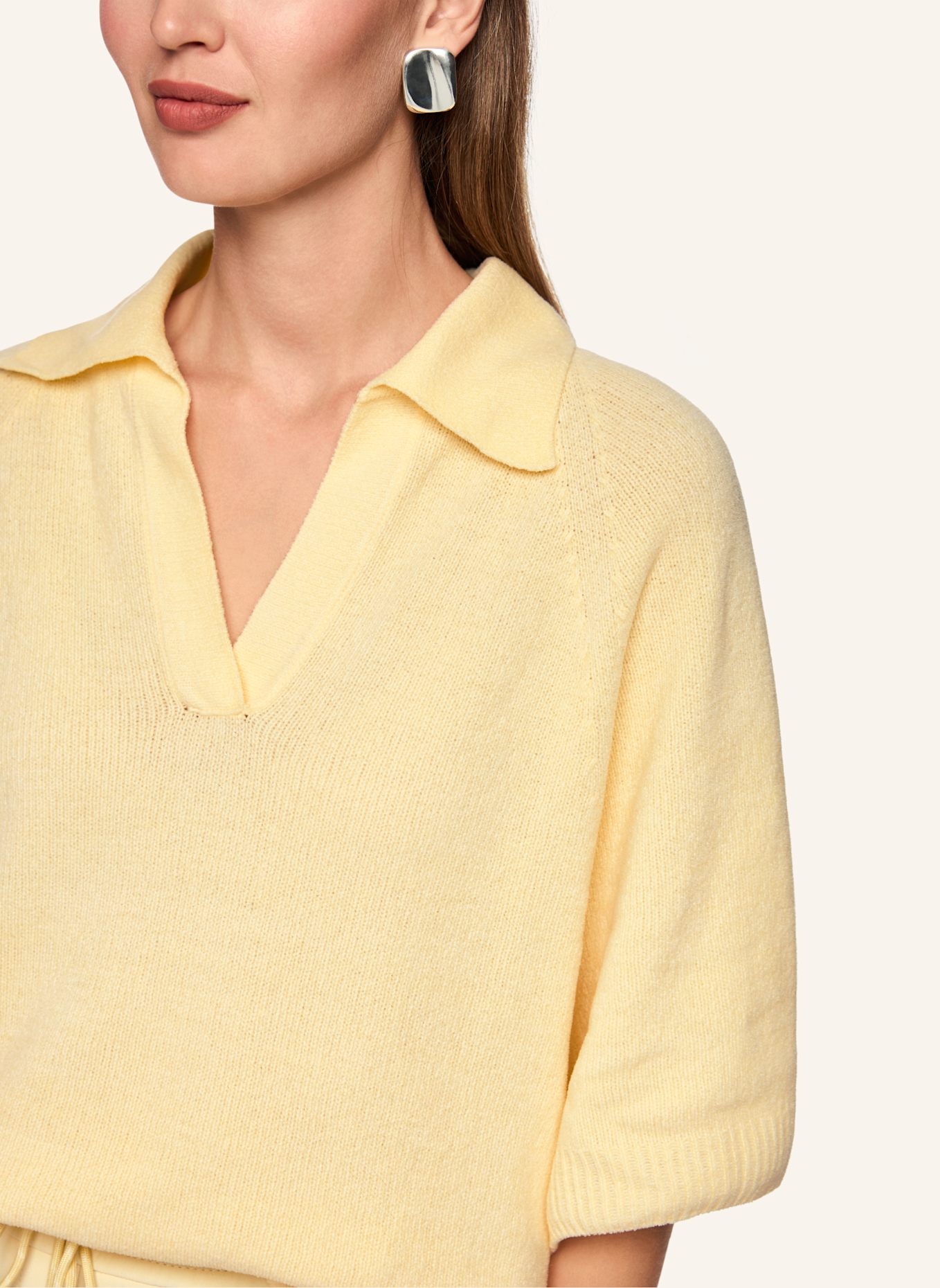 MARC CAIN Poloshirt: CREME