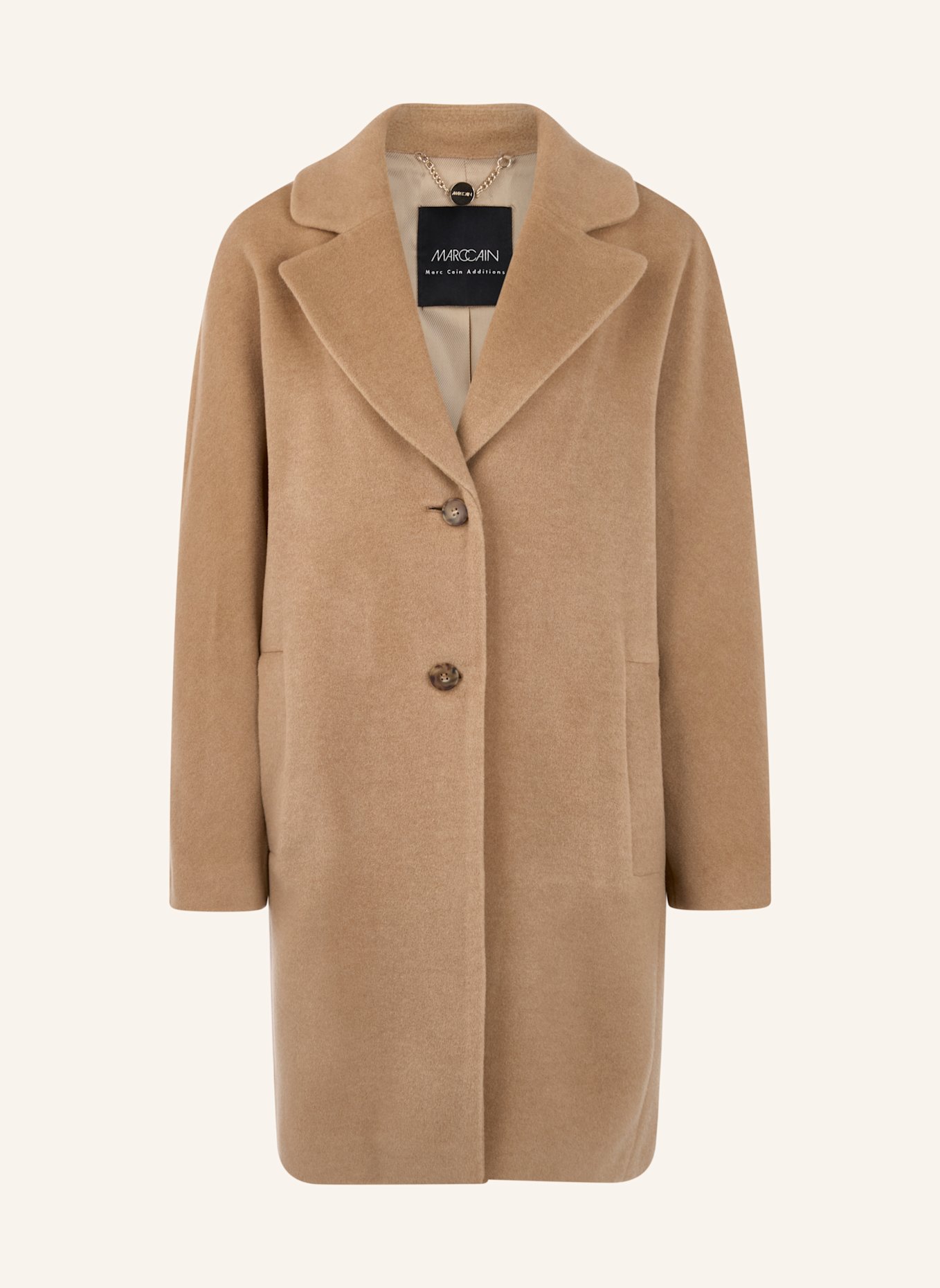 MARC CAIN Mantel mit Alpaka: BRAUN