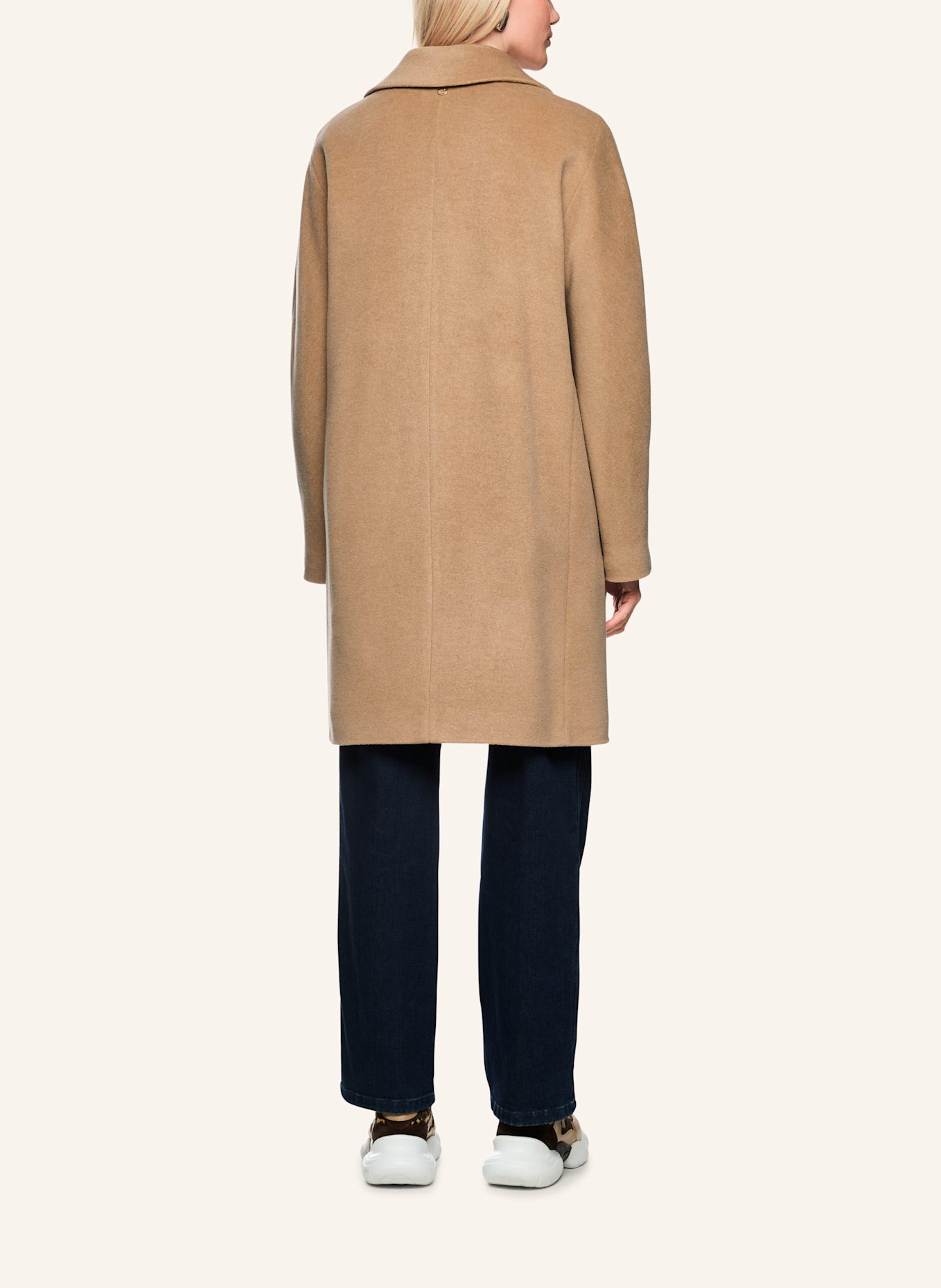 MARC CAIN Mantel mit Alpaka: BRAUN