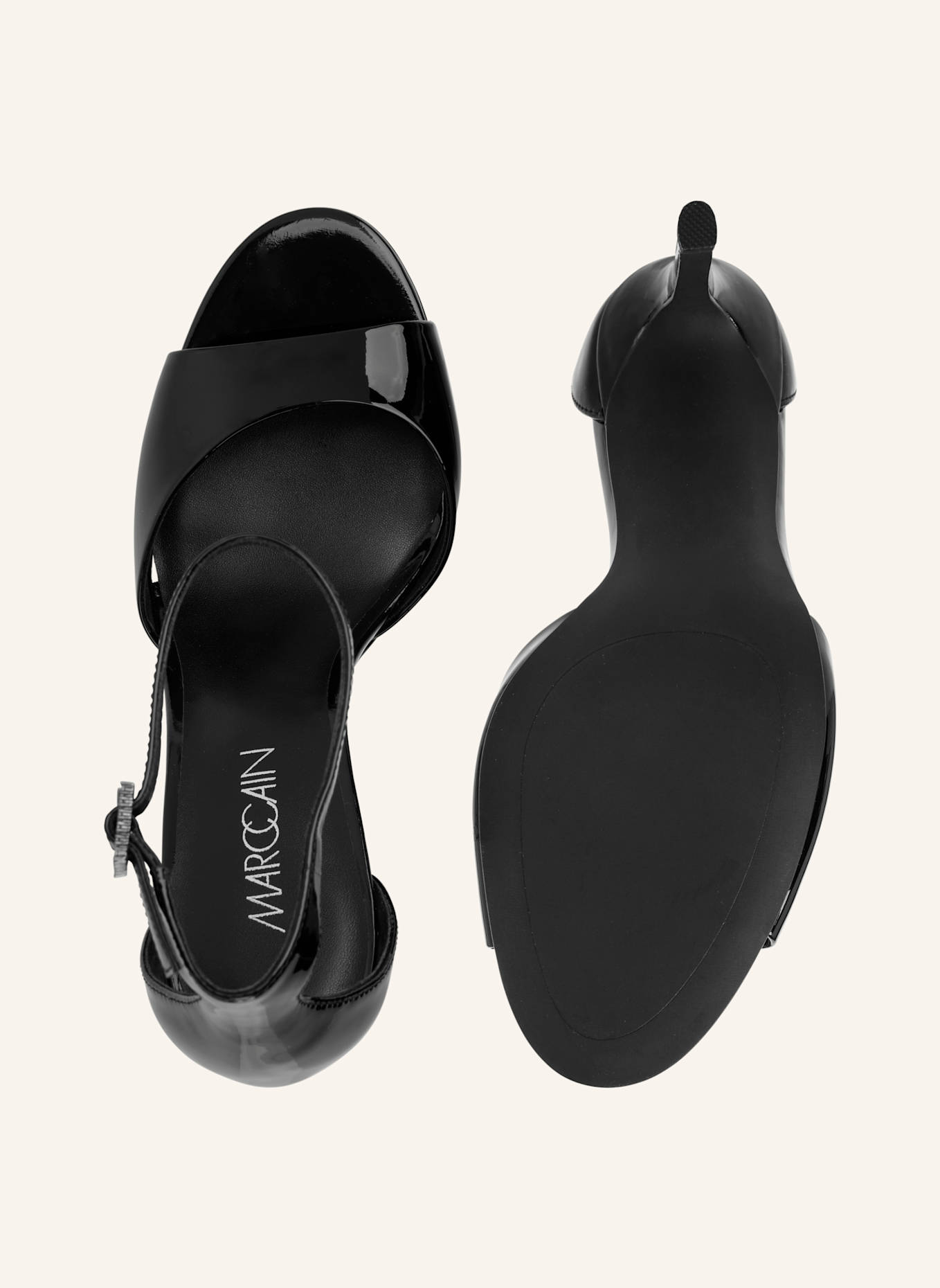 MARC CAIN Sandale: SCHWARZ