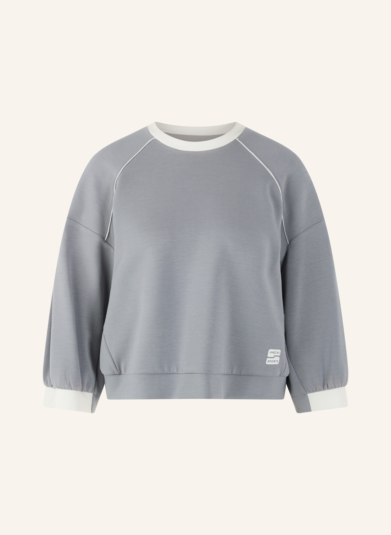 MARC CAIN Sweat-Shirt: GRAU