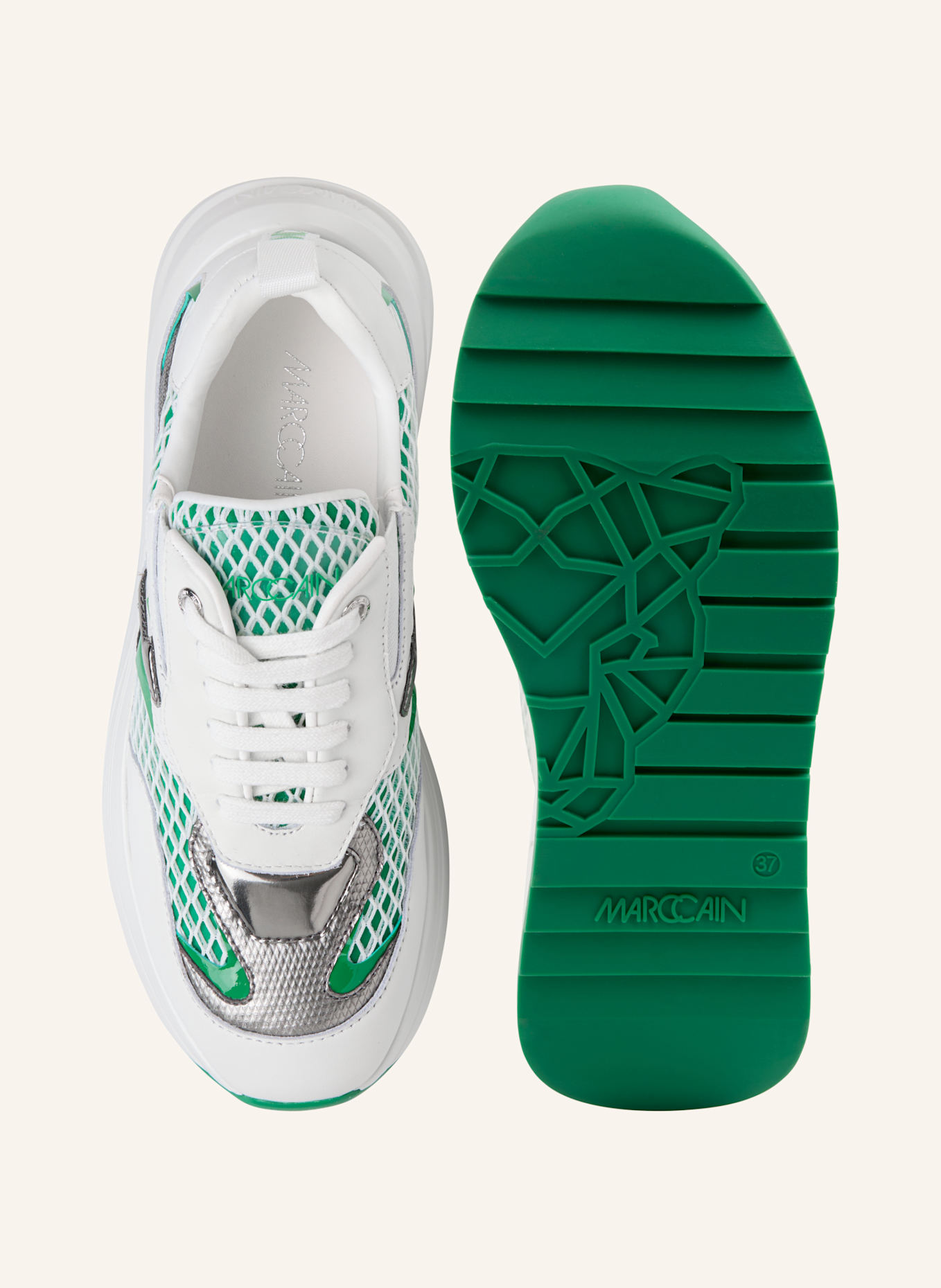 MARC CAIN Sneaker: GRÜN