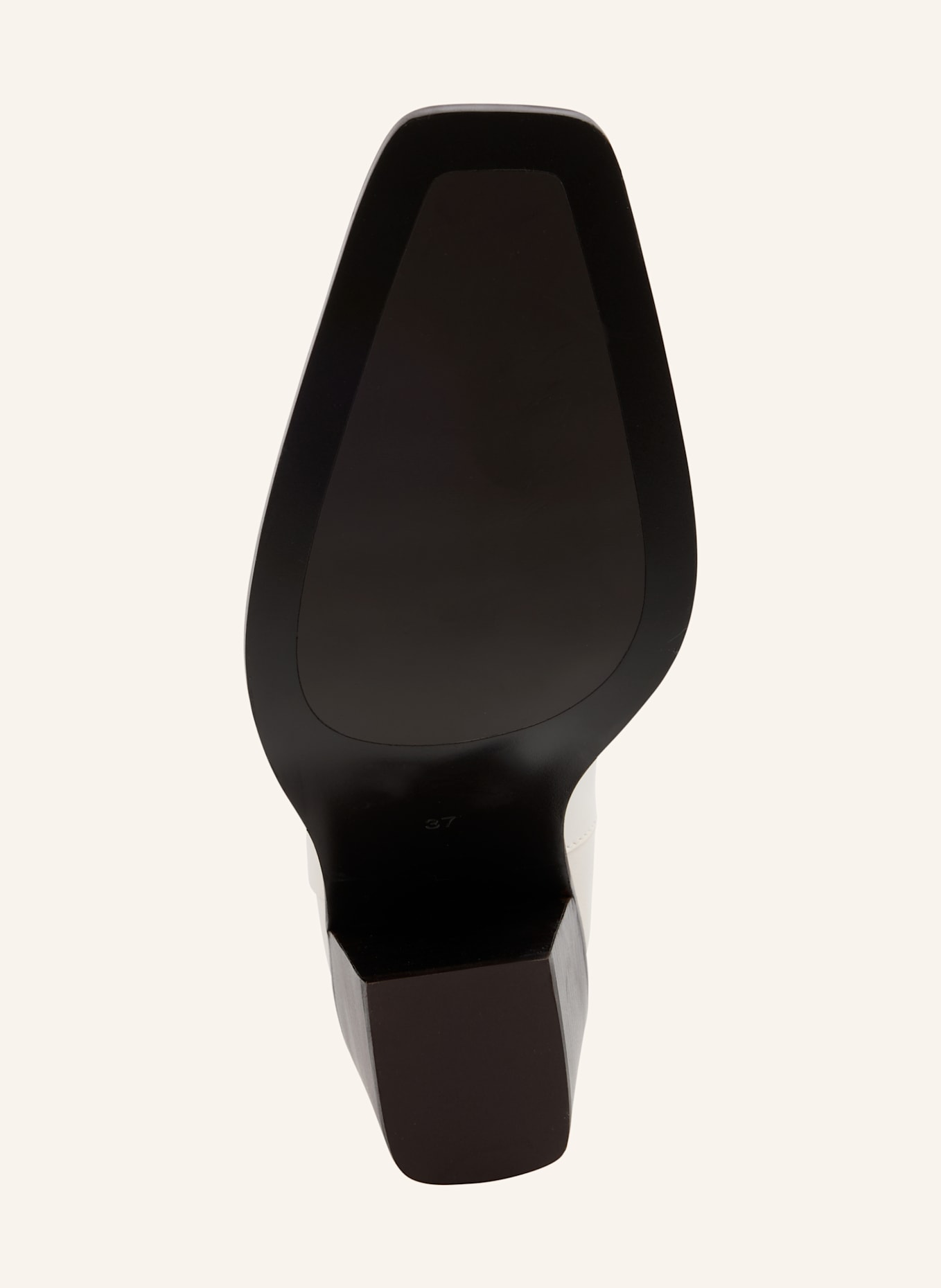 MARC CAIN Stiefelette: WEISS/ CREME