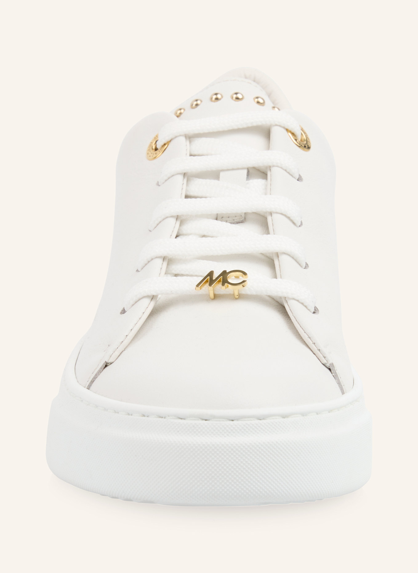 MARC CAIN Sneaker: WEISS/ CREME
