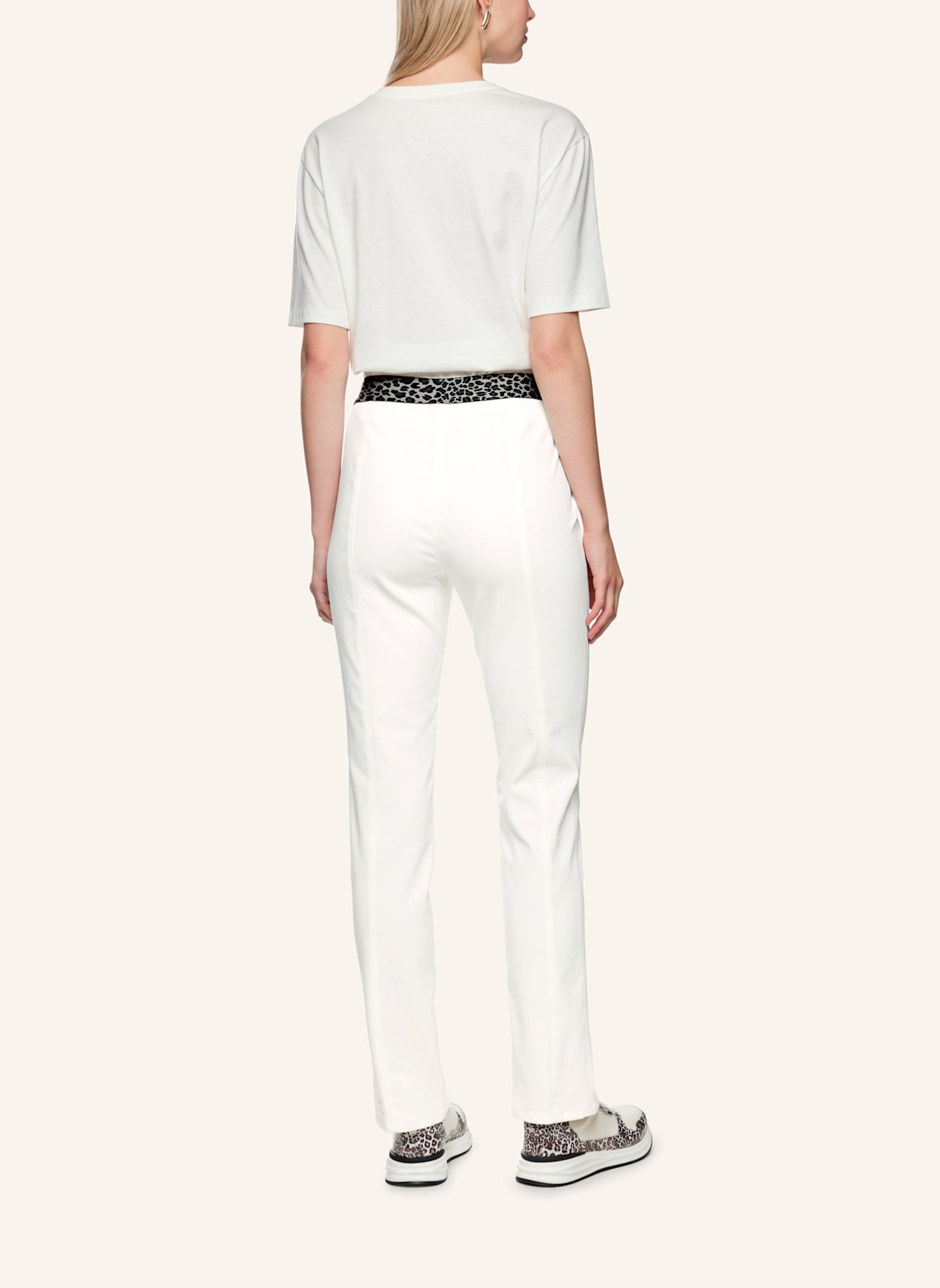 MARC CAIN Hose SIENA: WEISS/ CREME