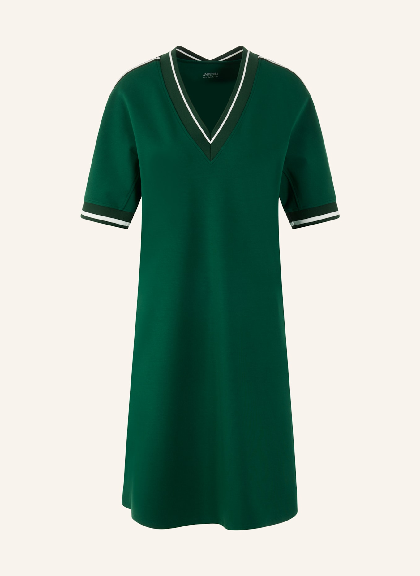 MARC CAIN Kleid: DUNKELGRÜN
