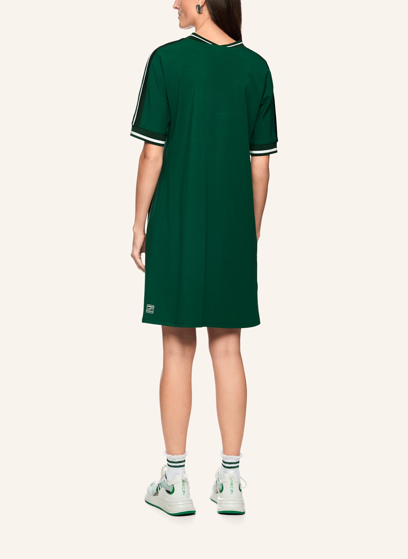 MARC CAIN Kleid: DUNKELGRÜN