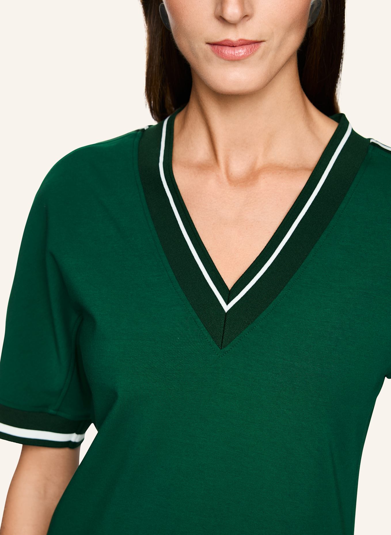 MARC CAIN Kleid: DUNKELGRÜN