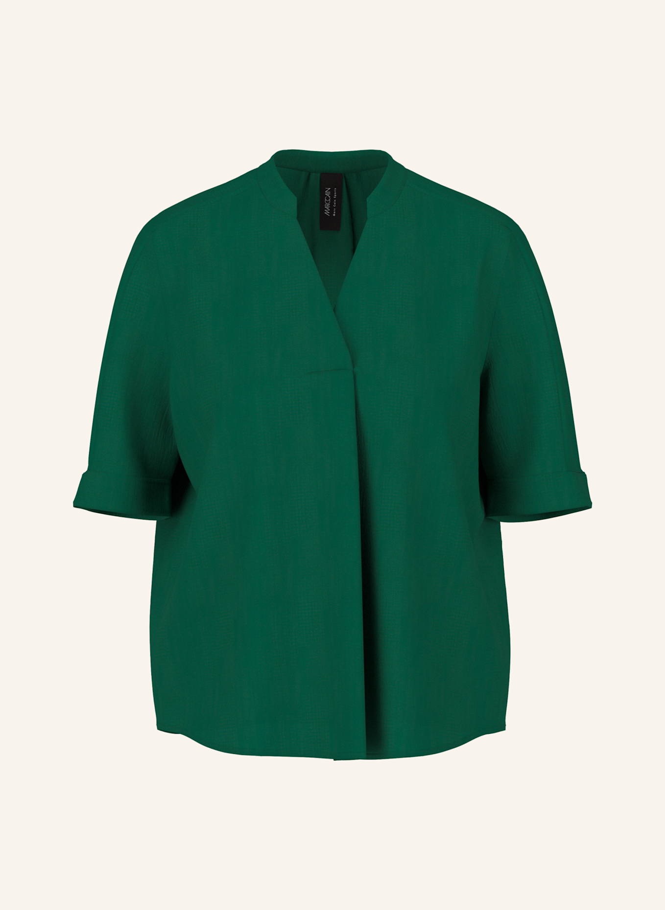 MARC CAIN Bluse: DUNKELGRÜN
