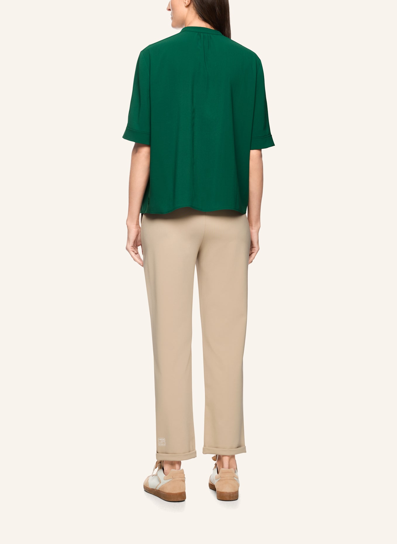 MARC CAIN Bluse: DUNKELGRÜN