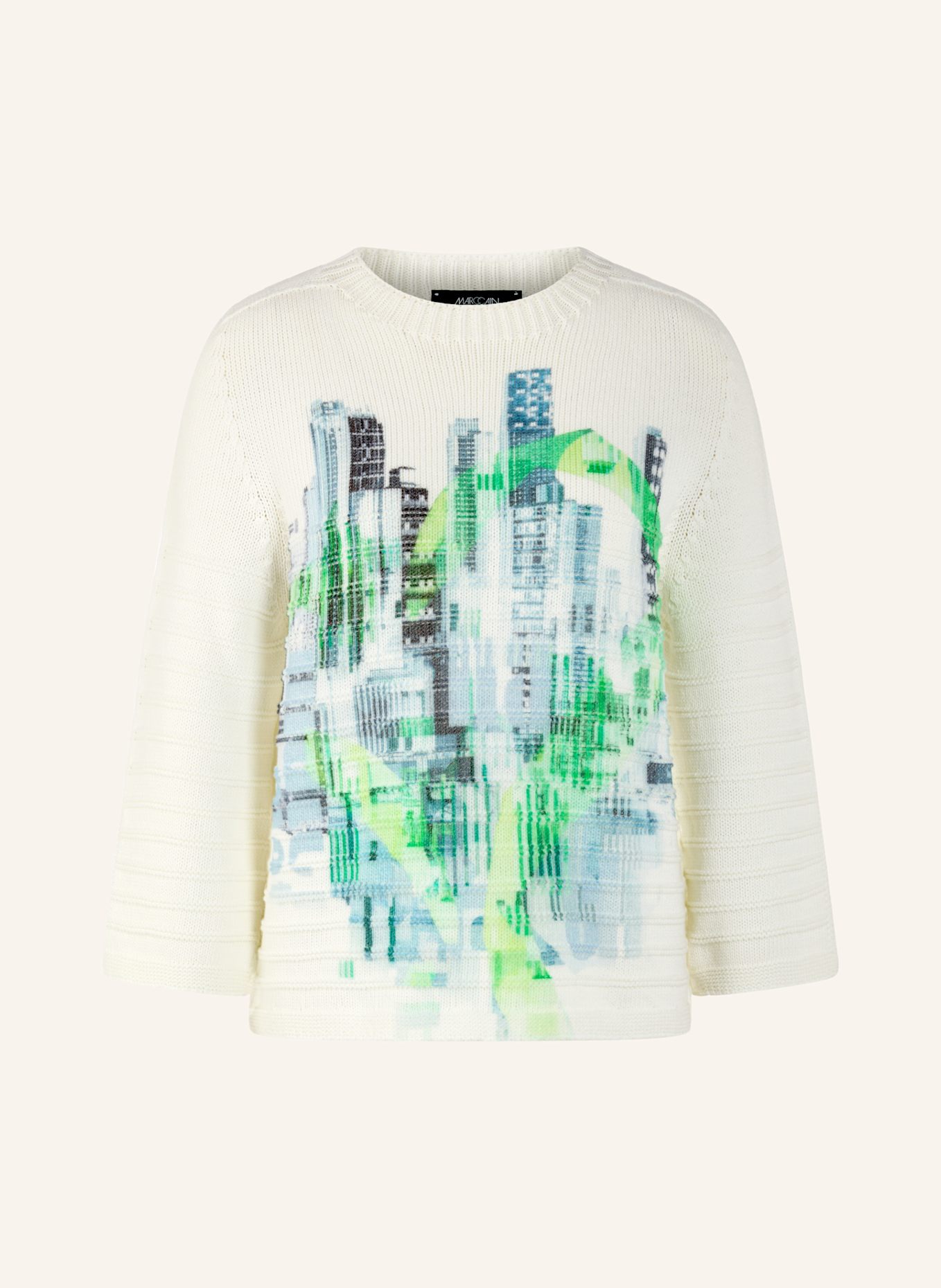 MARC CAIN Pullover: DUNKELGRÜN