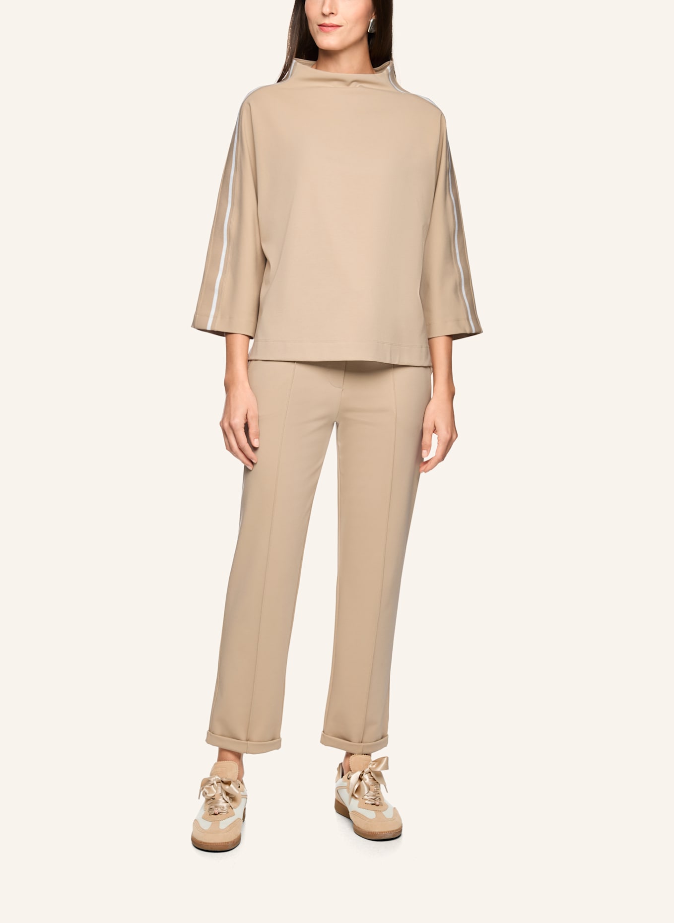 MARC CAIN Sweat-Shirt: GRAU