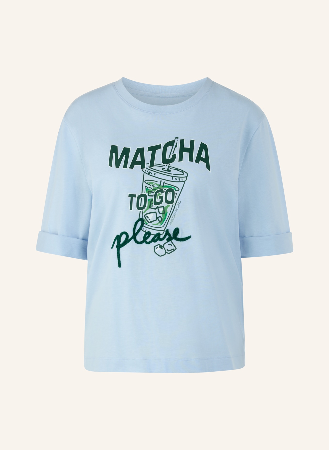 MARC CAIN T-Shirt: HELLBLAU