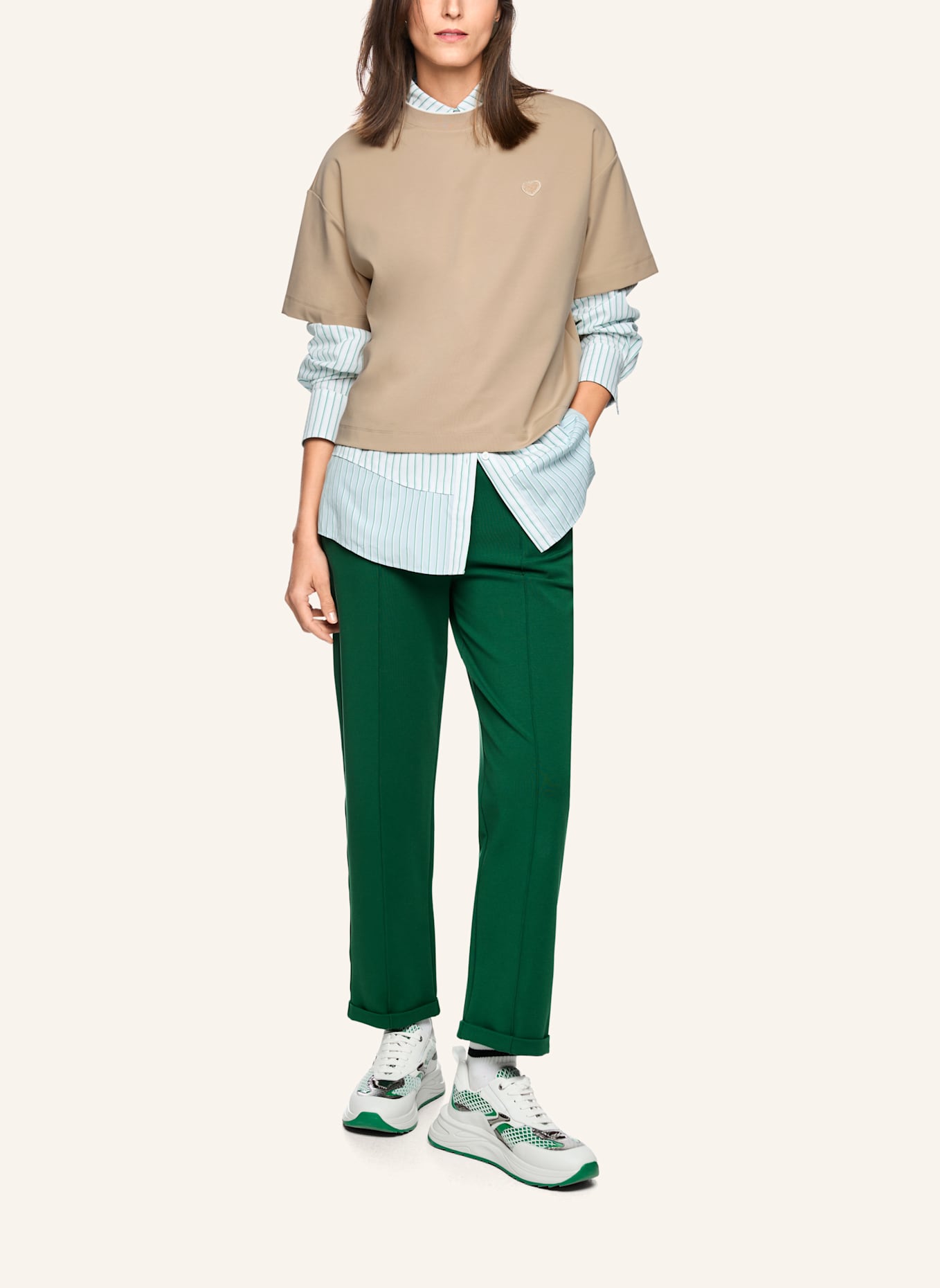 MARC CAIN T-Shirt: GRAU