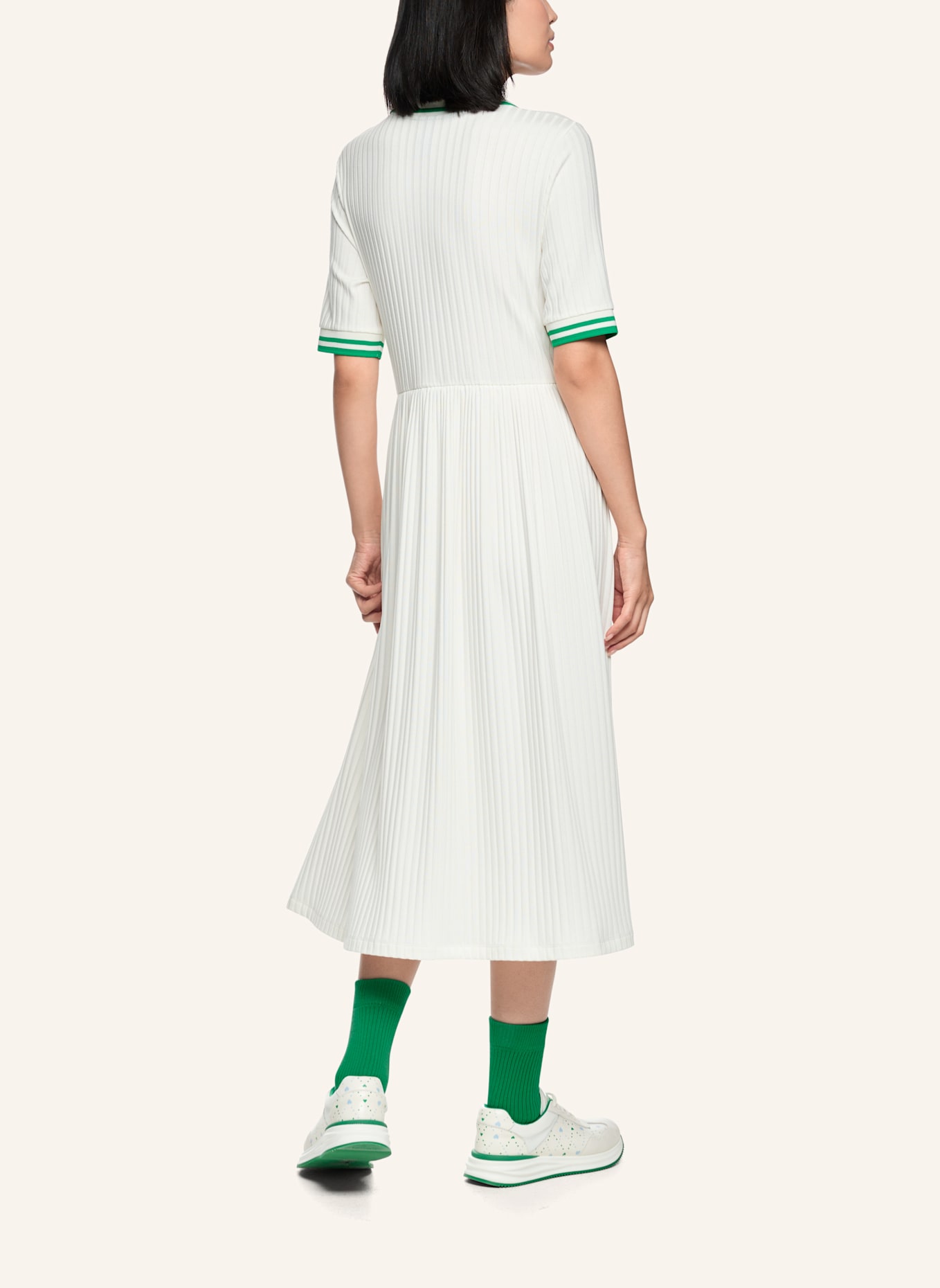 MARC CAIN Kleid: WEISS/ CREME