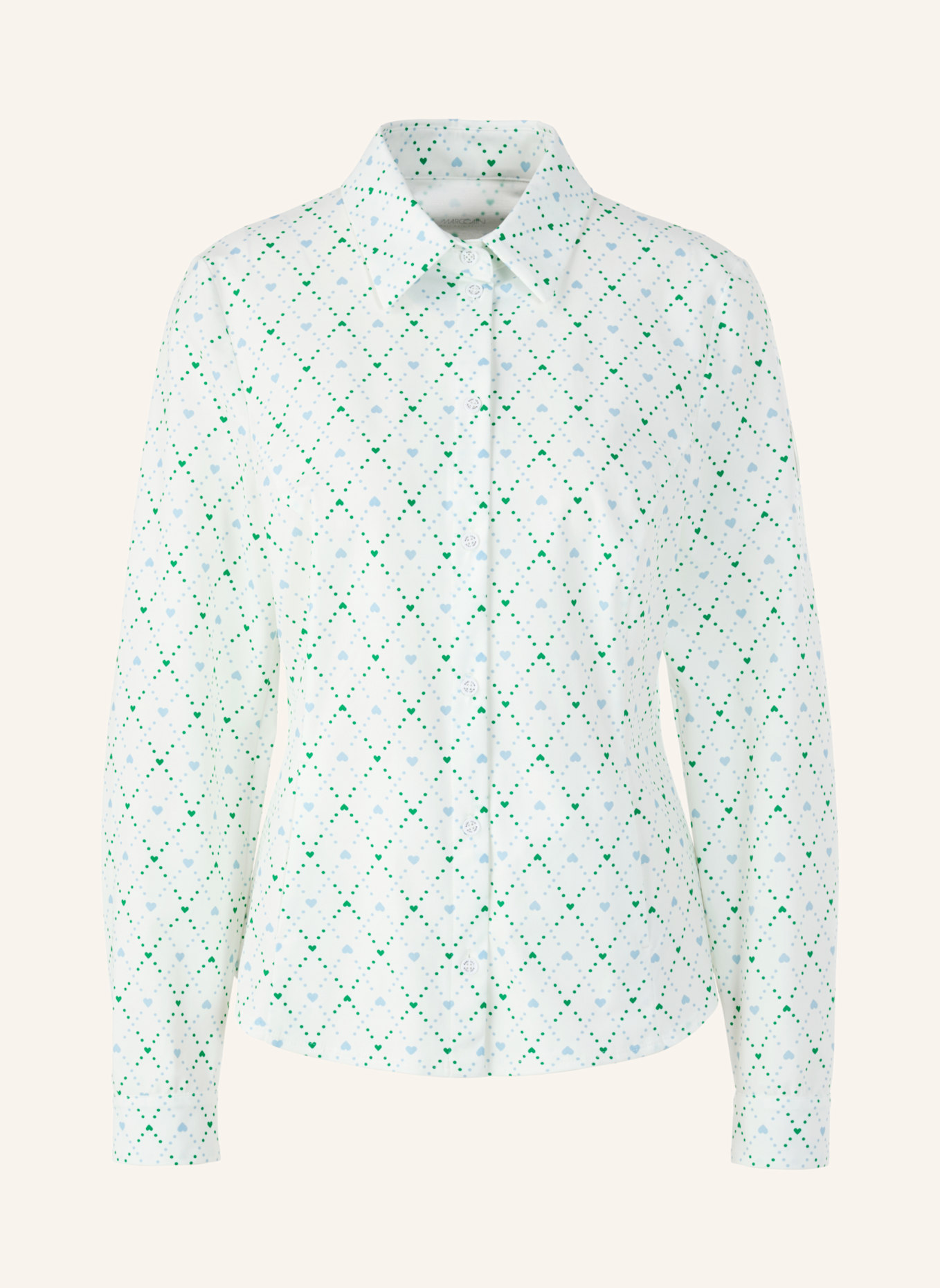 MARC CAIN Bluse: WEISS/ CREME