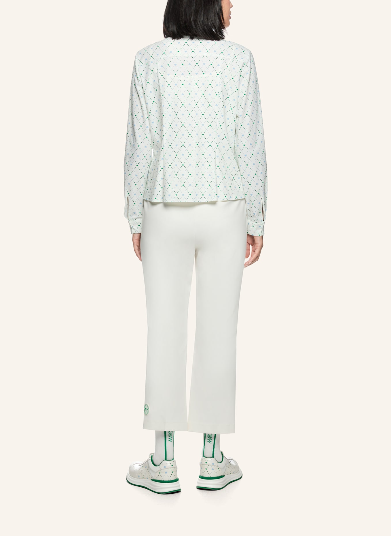 MARC CAIN Bluse: WEISS/ CREME