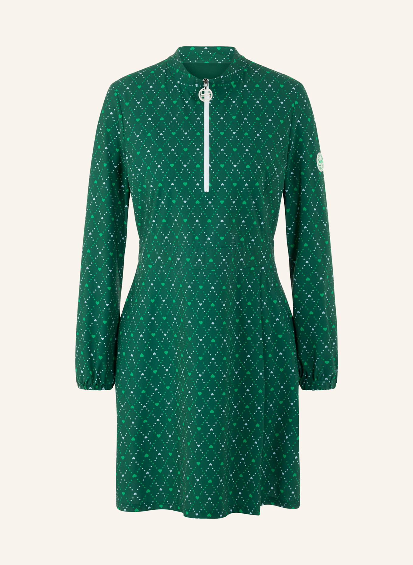 MARC CAIN Kleid: DUNKELGRÜN