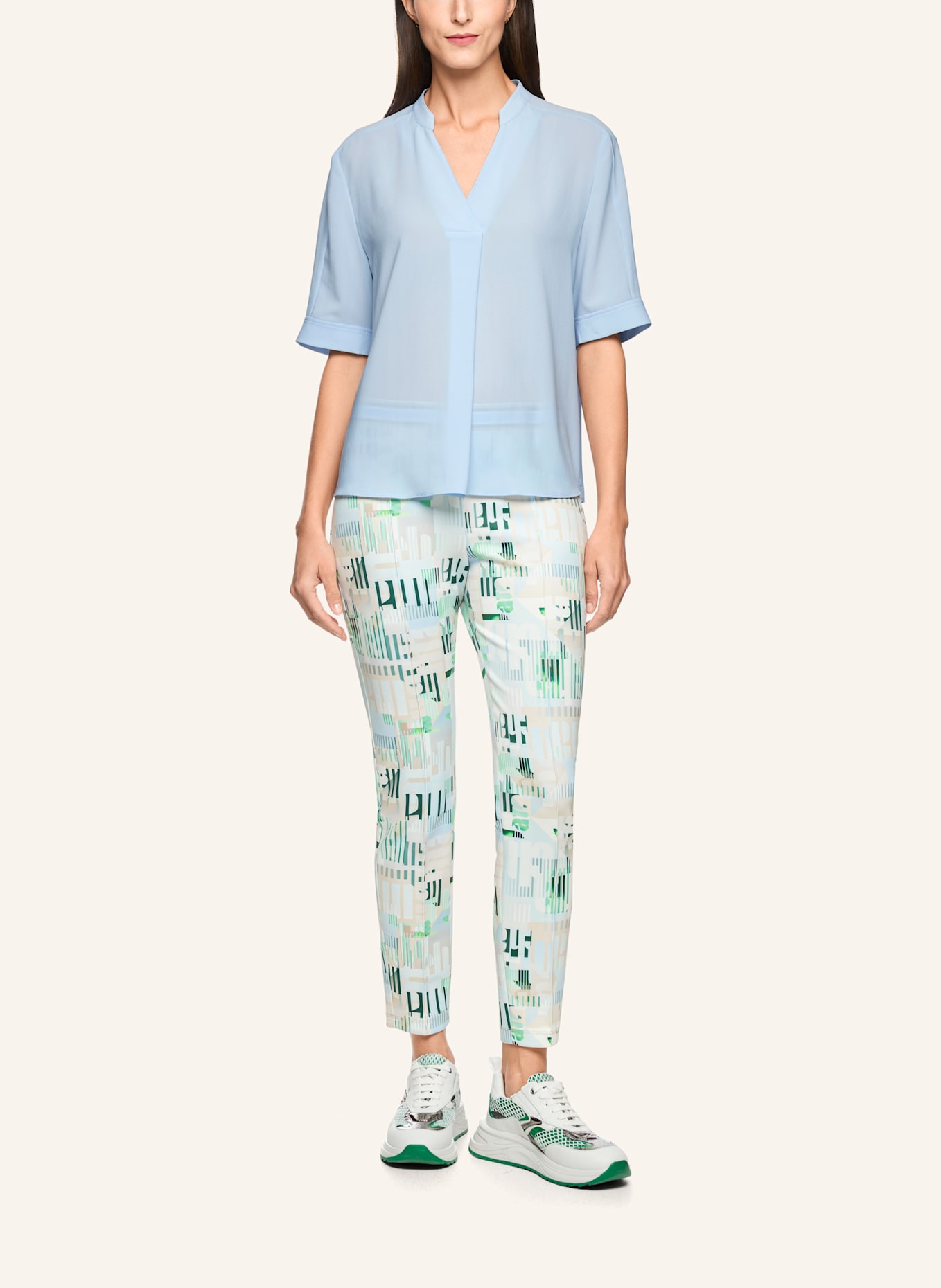 MARC CAIN Bluse: HELLBLAU