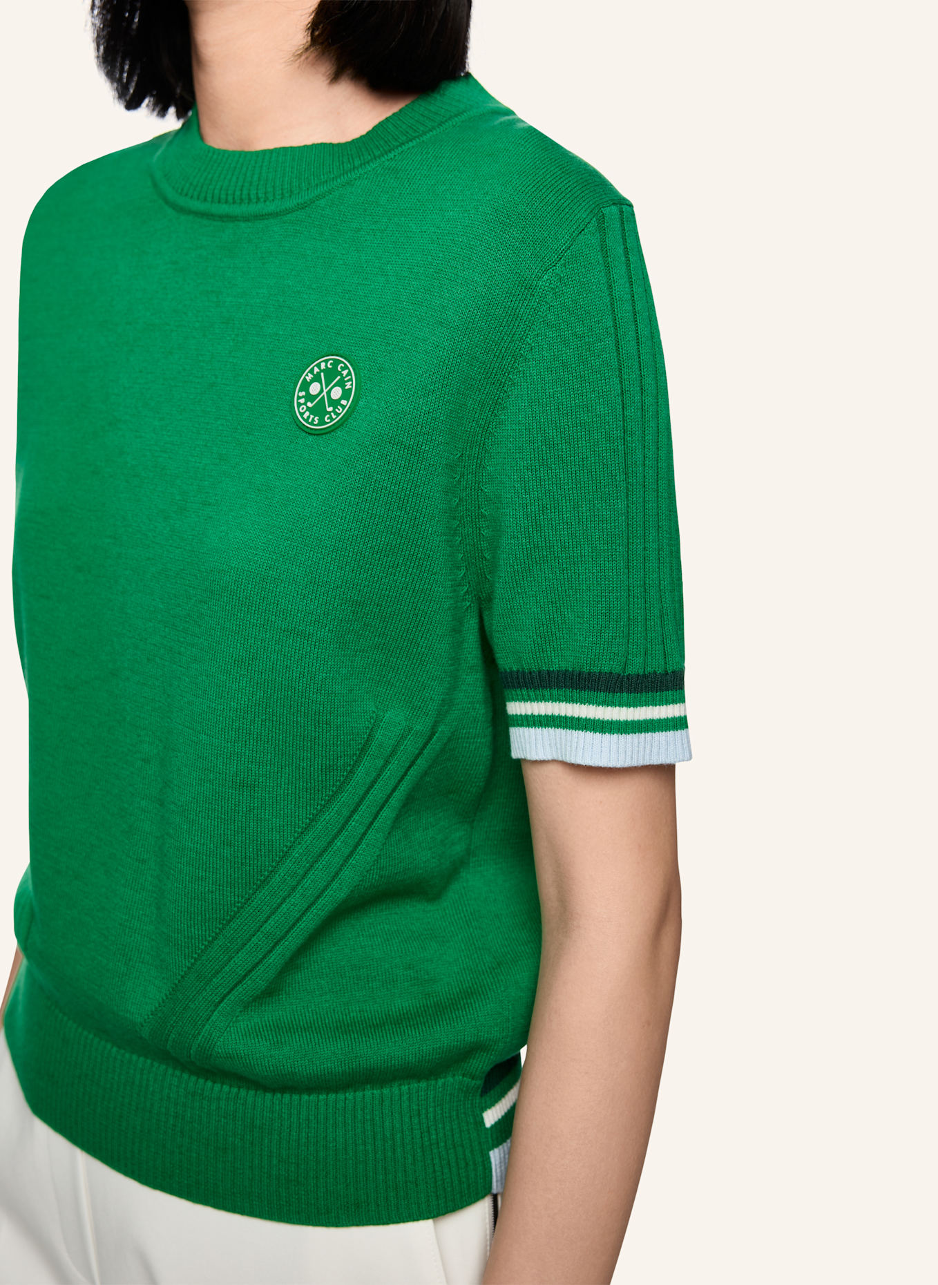 MARC CAIN Pullover: GRÜN