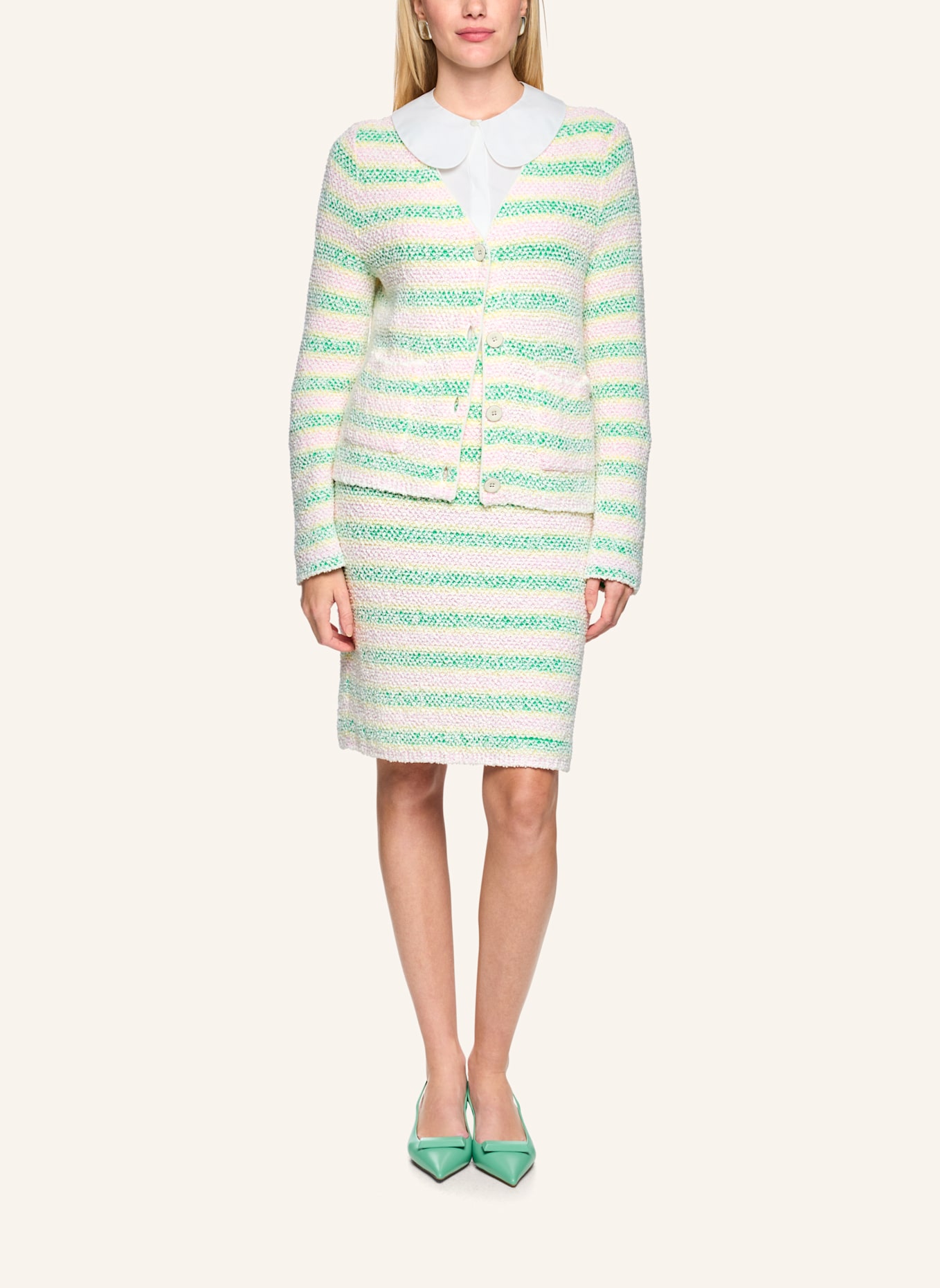 MARC CAIN Cardigan: HELLGRÜN