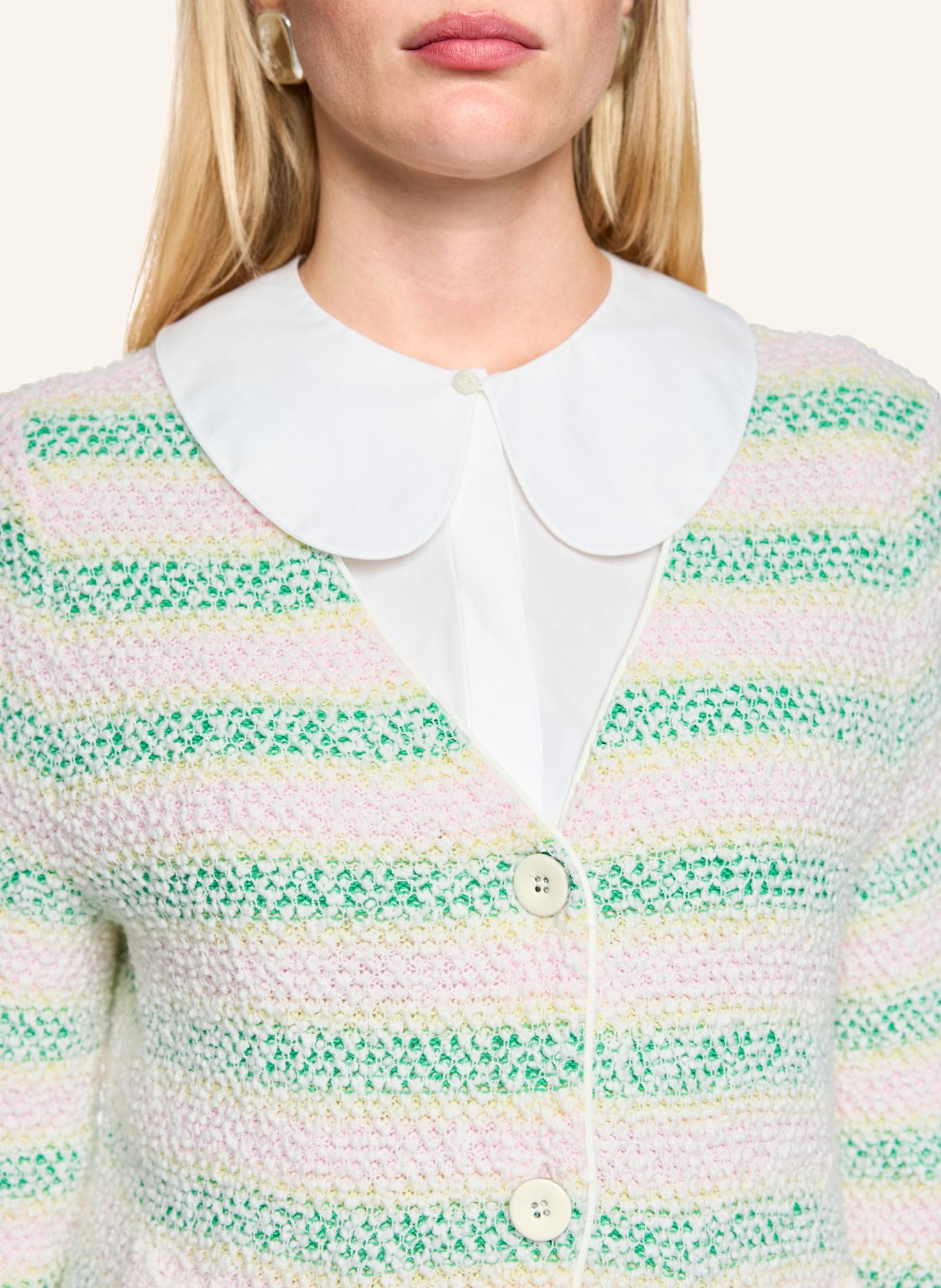 MARC CAIN Cardigan: HELLGRÜN