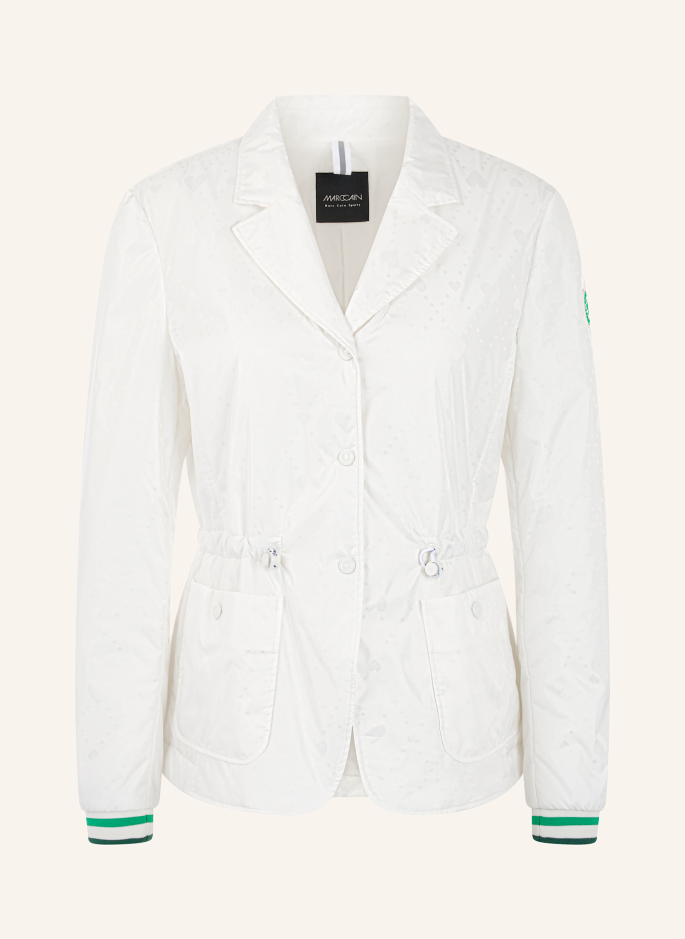 MARC CAIN Blazer: WEISS/ CREME