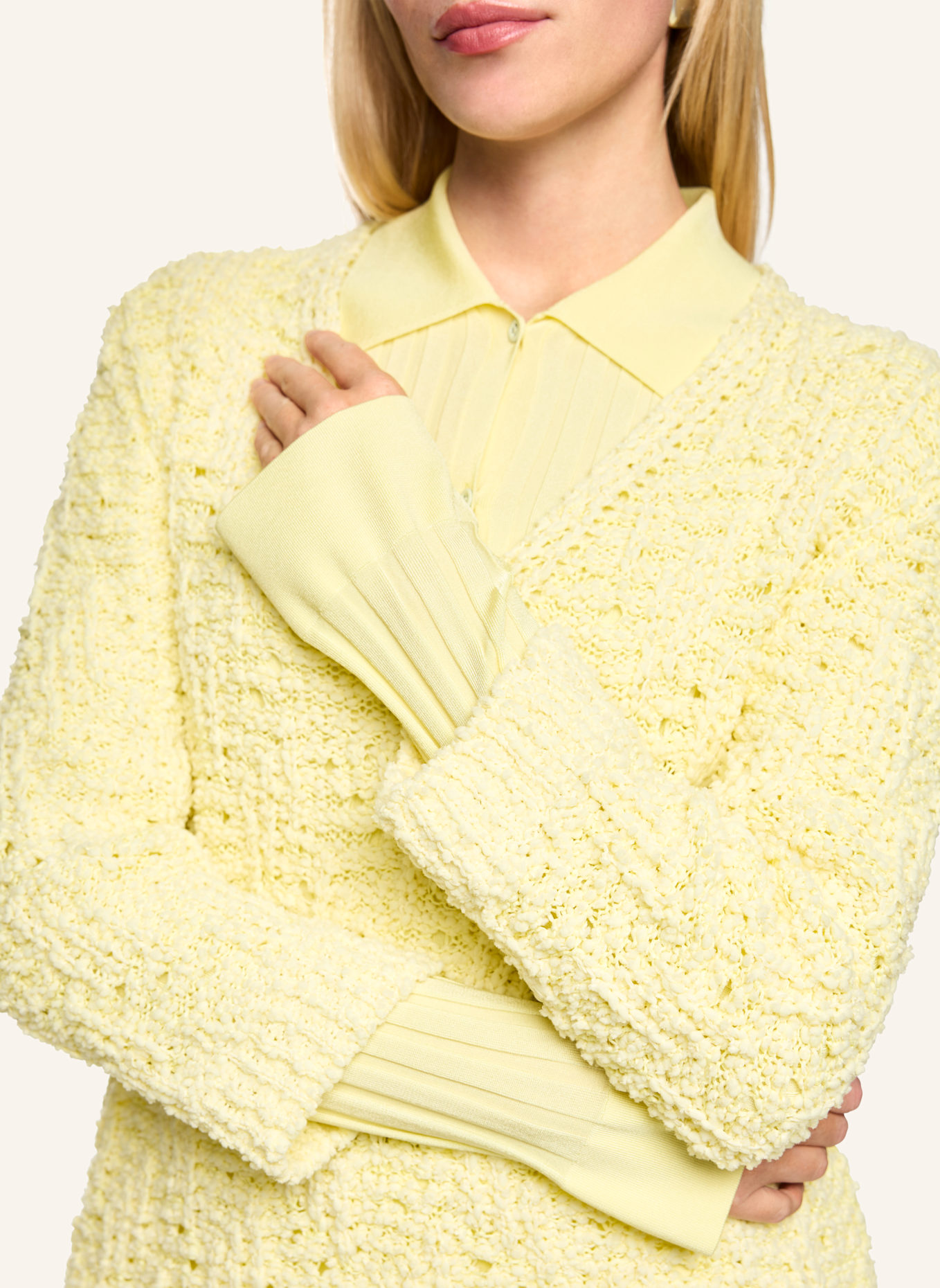 MARC CAIN Pullover: GELB