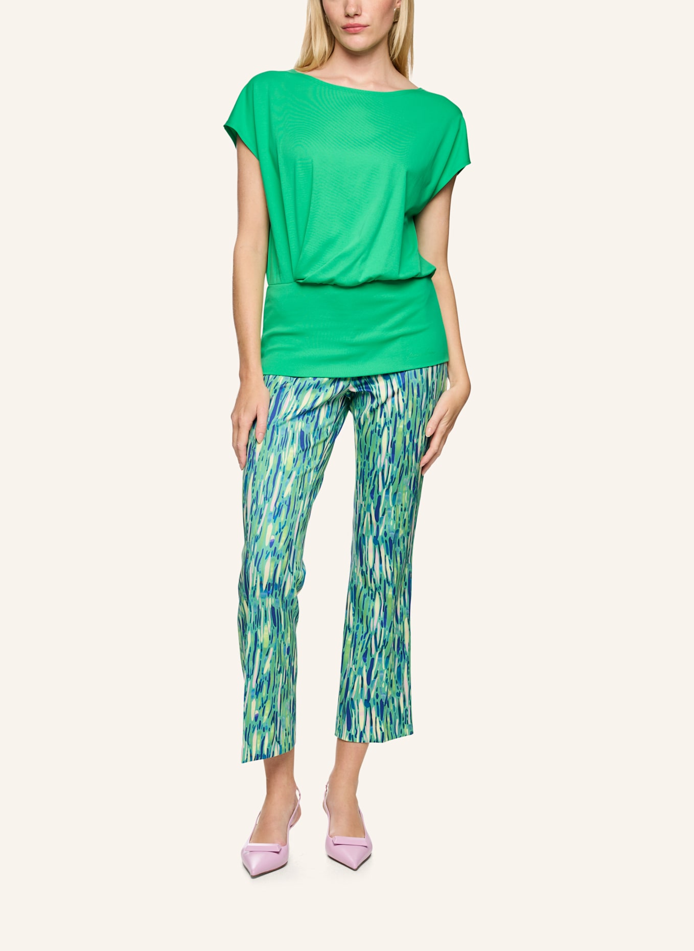 MARC CAIN T-Shirt: HELLGRÜN