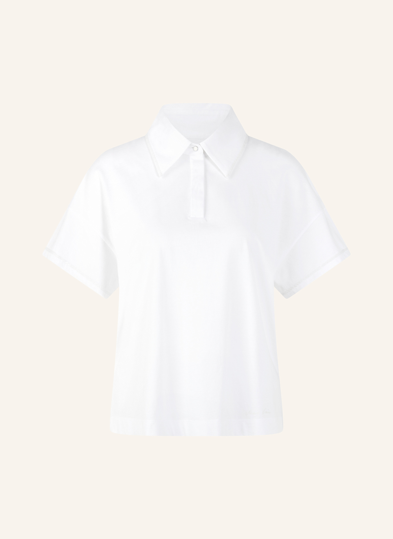 MARC CAIN Poloshirt: WEISS