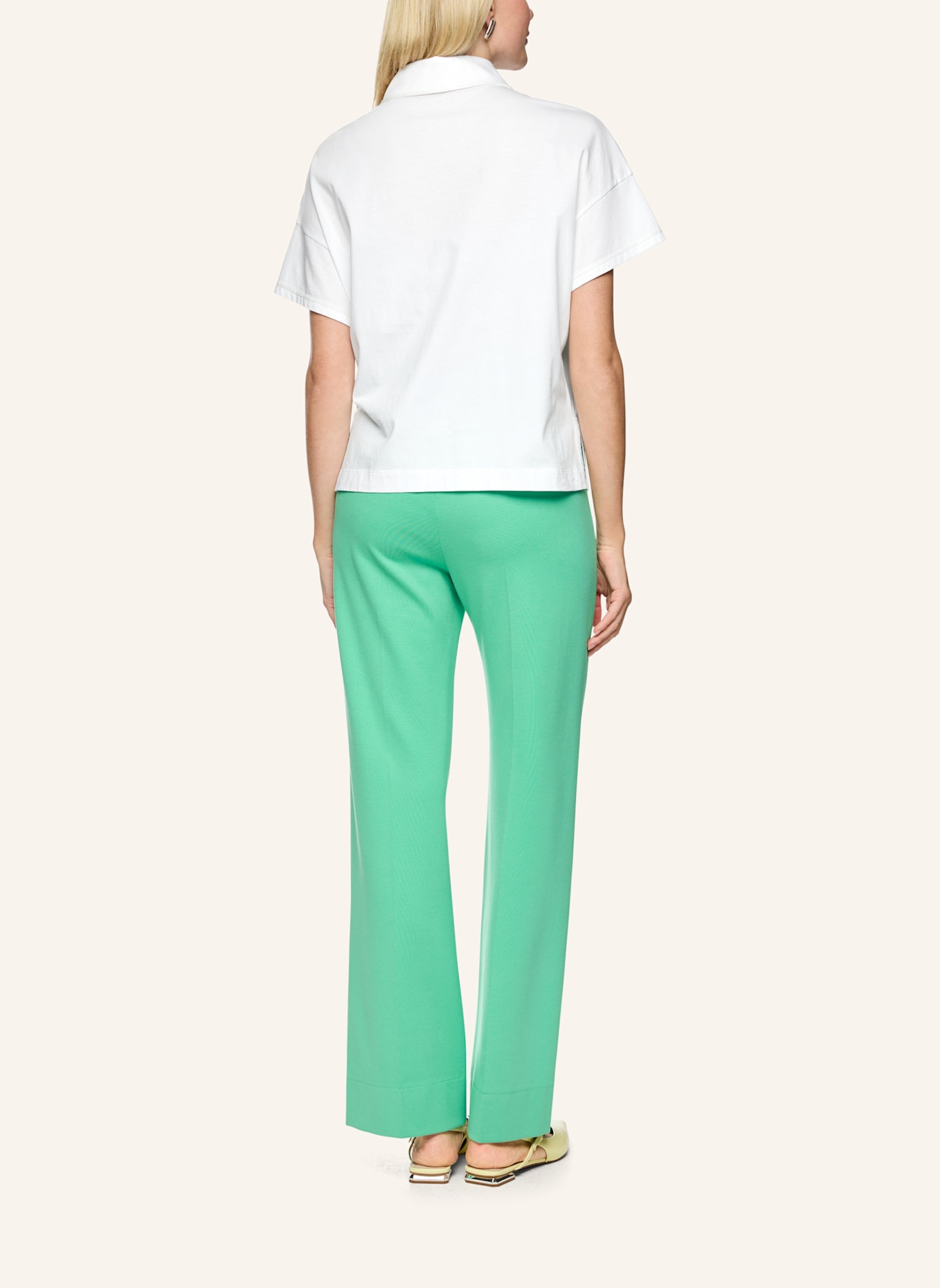 MARC CAIN Poloshirt: WEISS