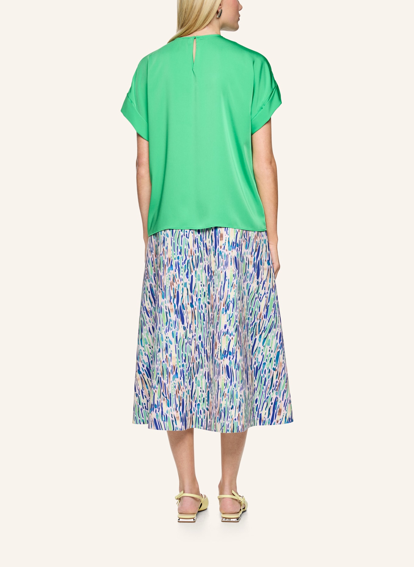 MARC CAIN Bluse: HELLGRÜN