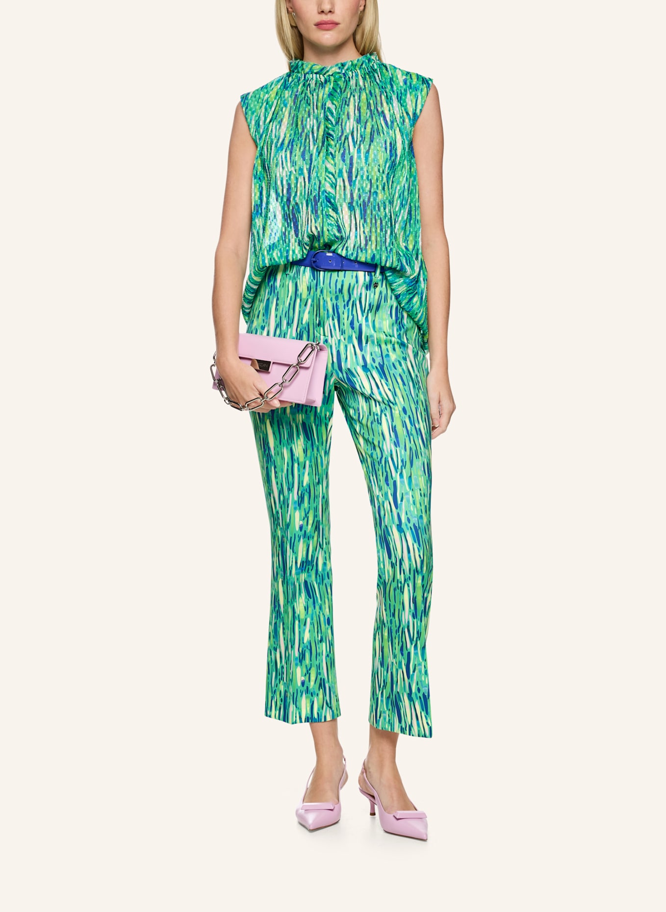 MARC CAIN Blusentop: HELLGRÜN