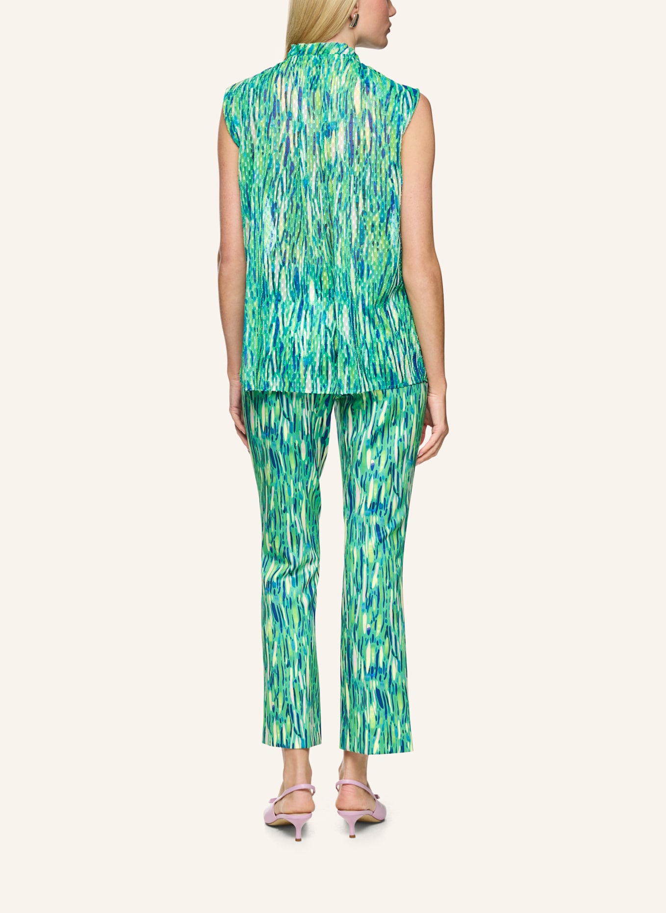 MARC CAIN Blusentop: HELLGRÜN