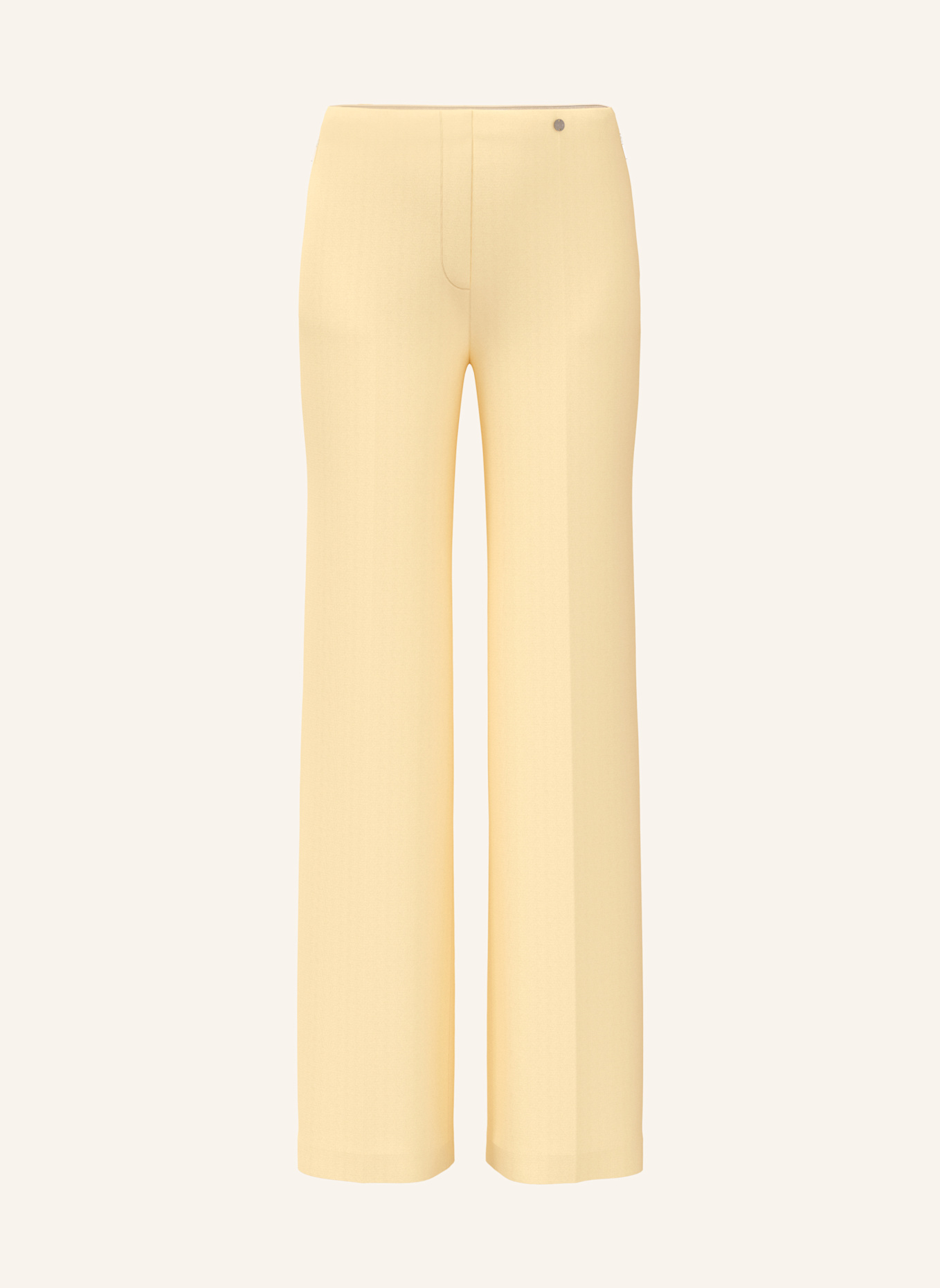 MARC CAIN Marlenehose aus Jersey: CREME