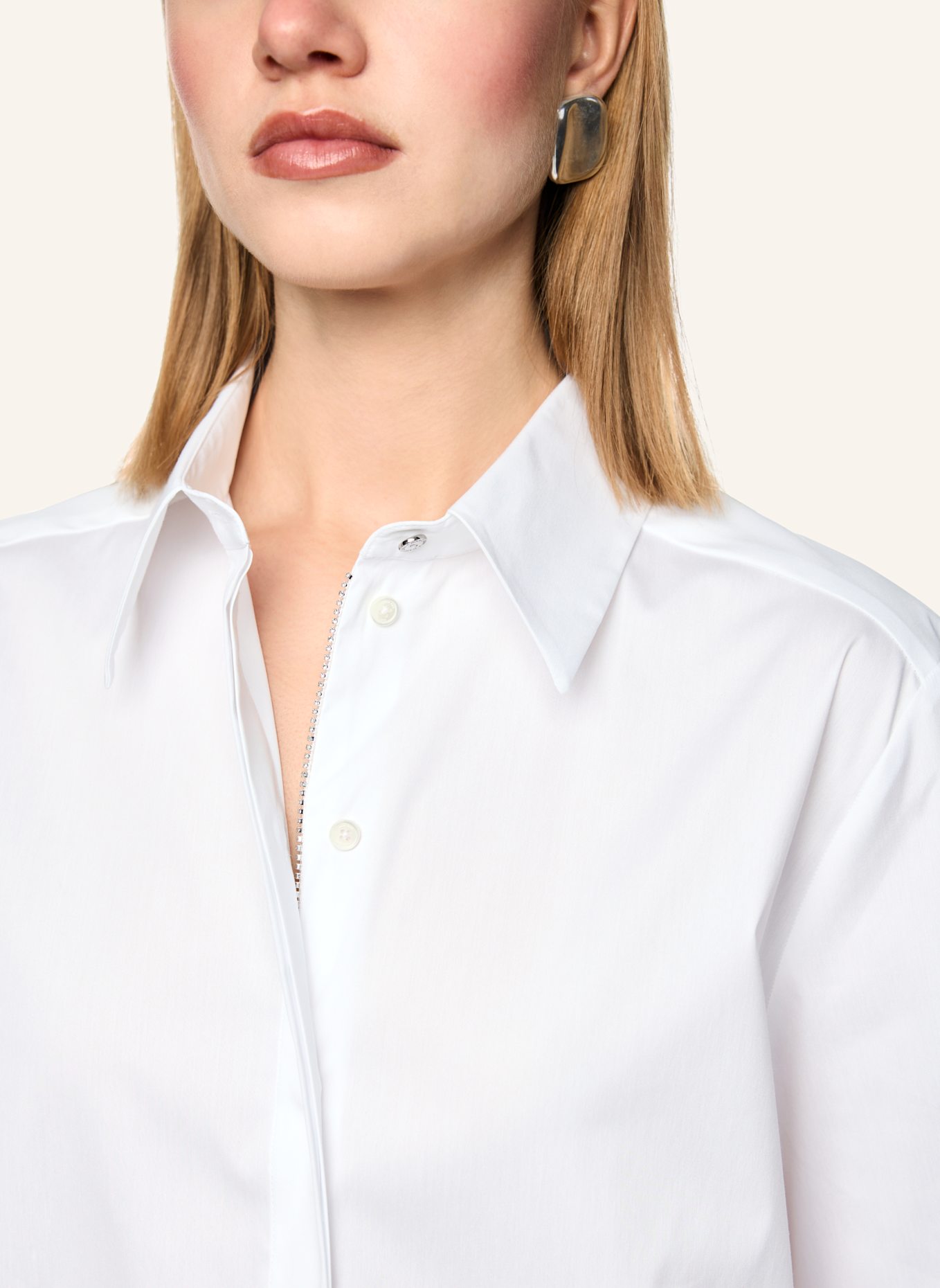 MARC CAIN Bluse: WEISS