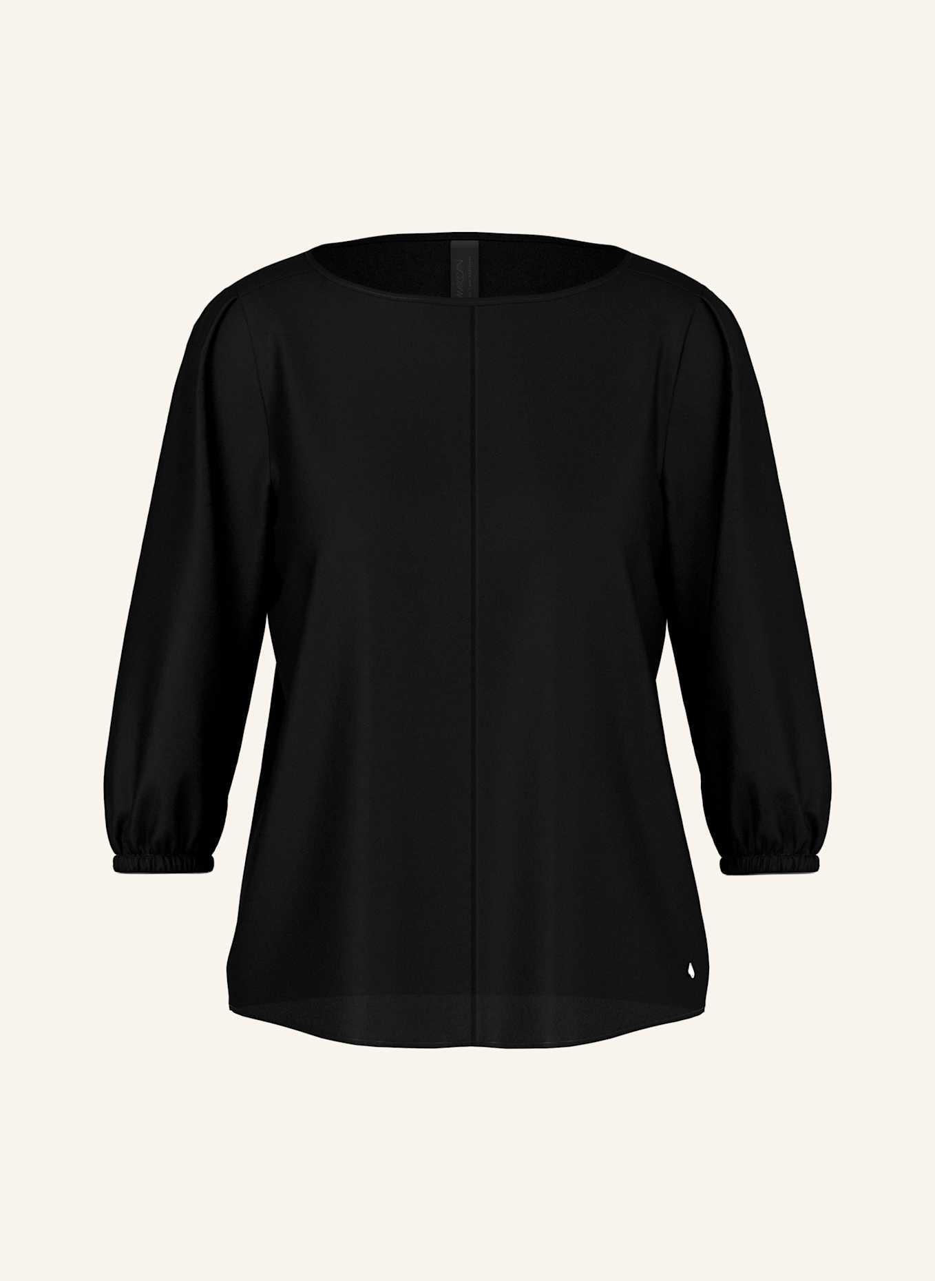 MARC CAIN Seidenbluse mit 3/4-Arm: SCHWARZ